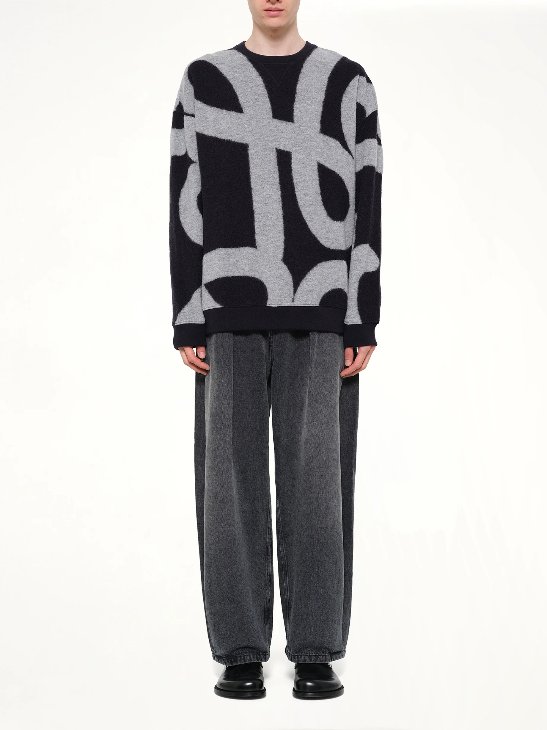 Anagram Sweatshirt in Navy/Grey - Image 7
