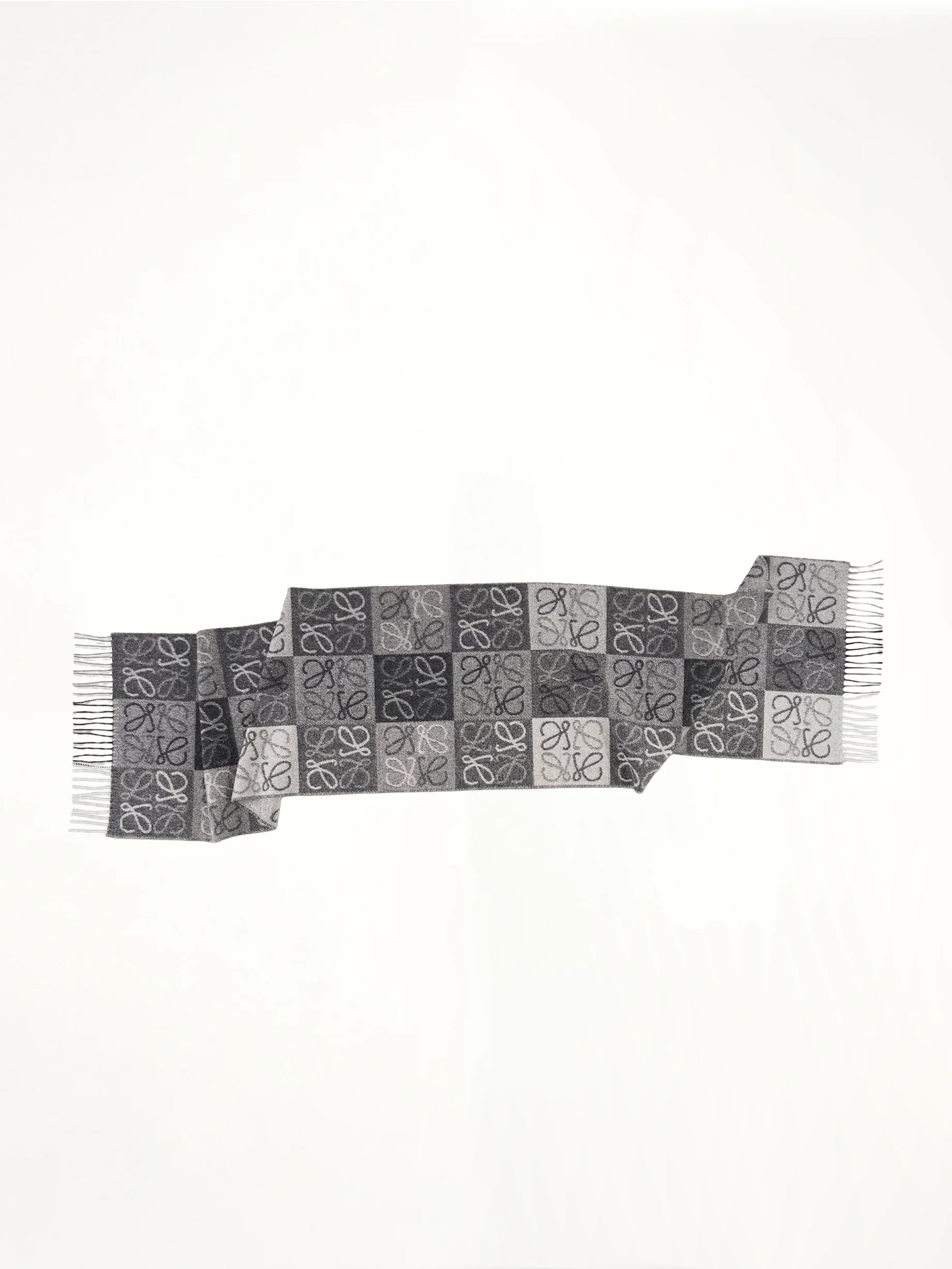 Anagram Wool Scarf in Black - Image 2
