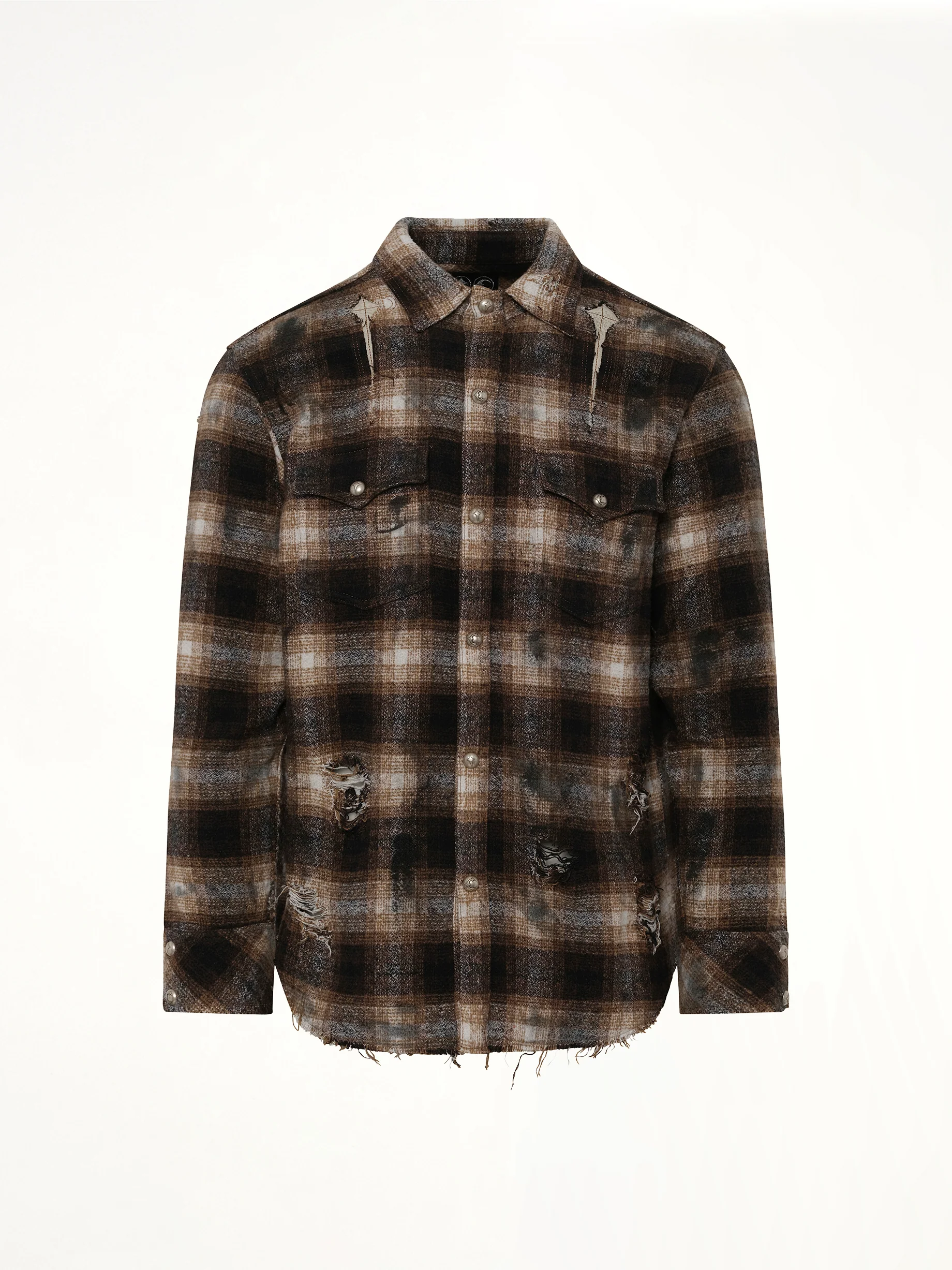 Angels Damaged Shirt in Brown - Image 2