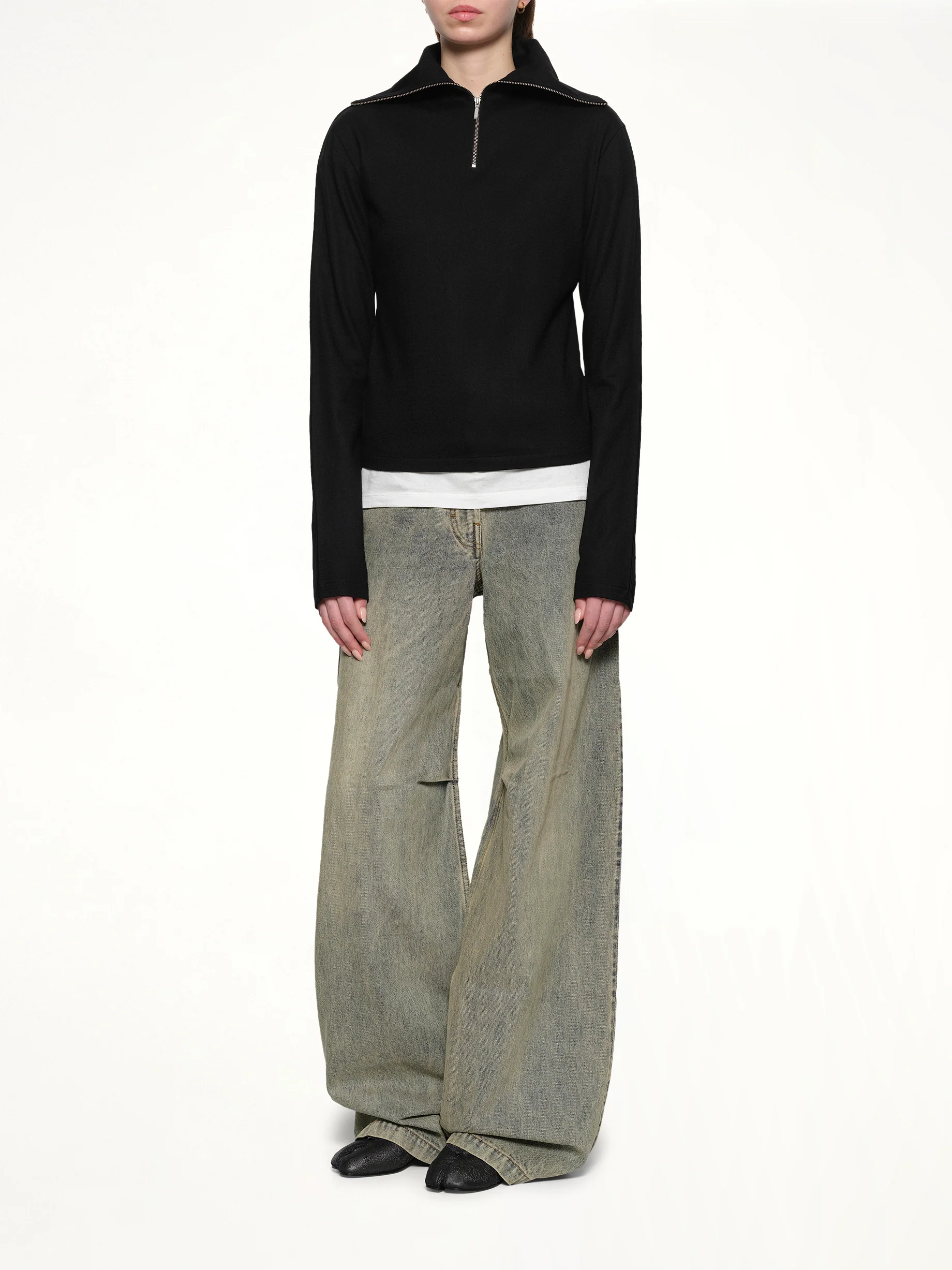Apex Wool Top in Black - Image 4