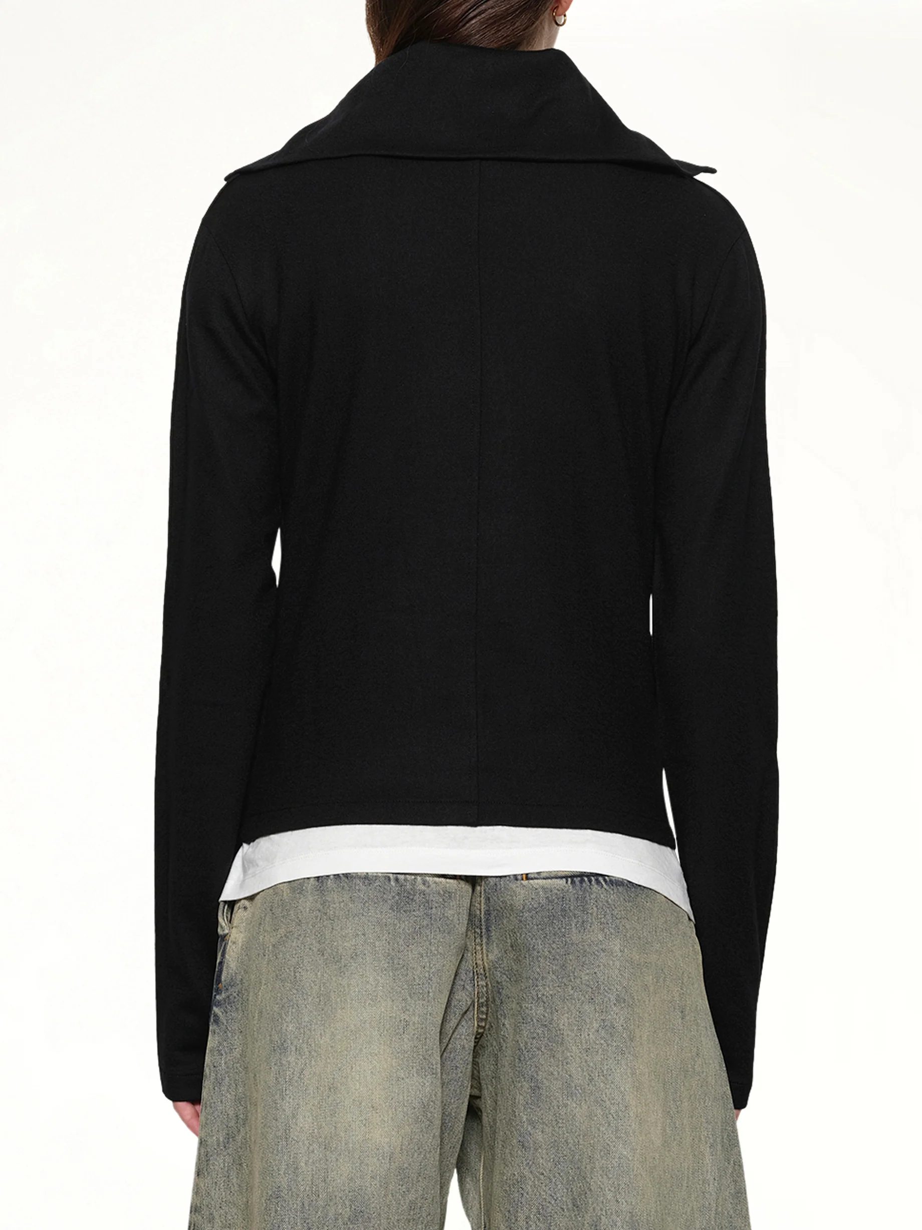 Apex Wool Top in Black - Image 5