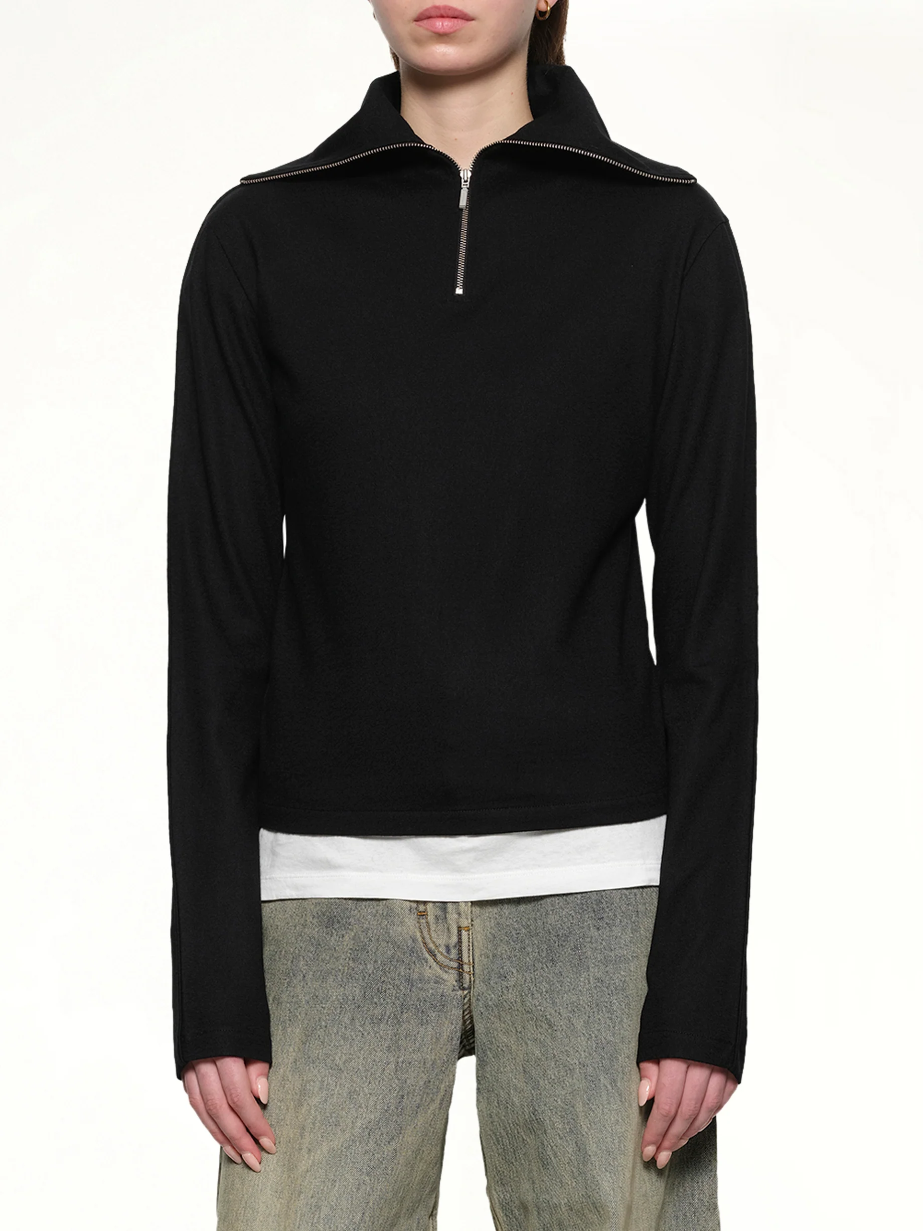 Apex Wool Top in Black - Image 6