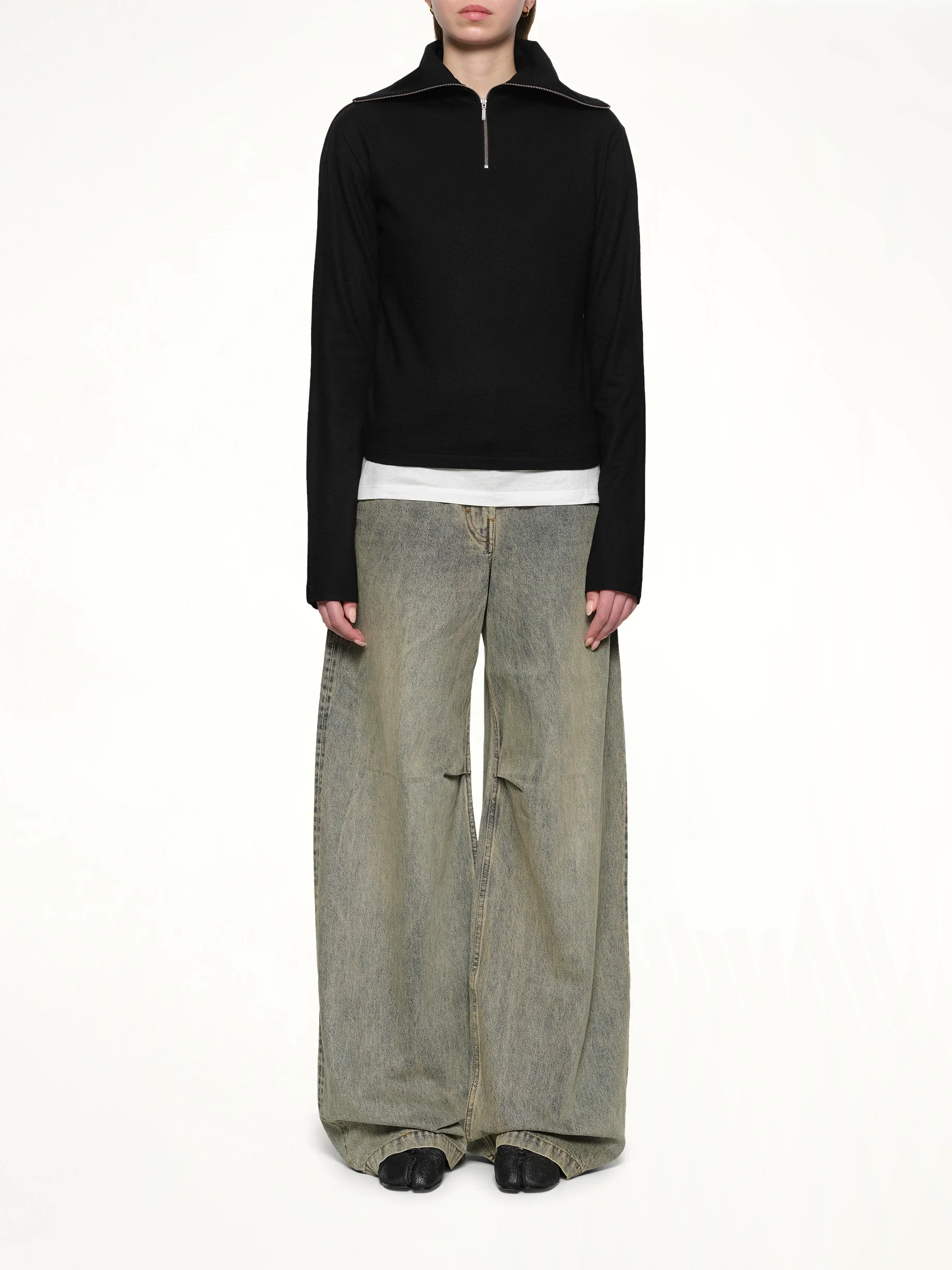 Apex Wool Top in Black - Image 7