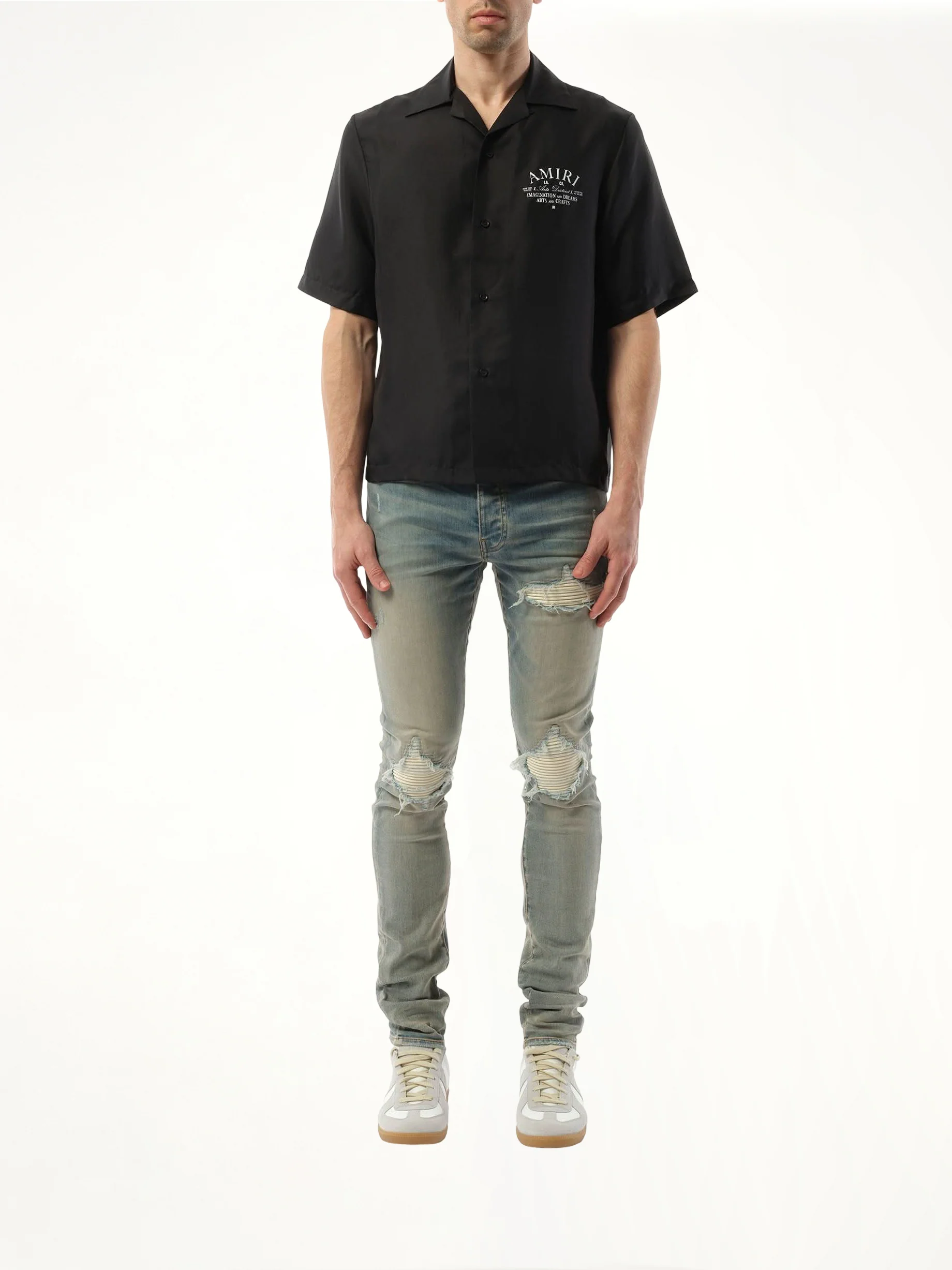 Arts District Bowling Shirt in Black - Image 4