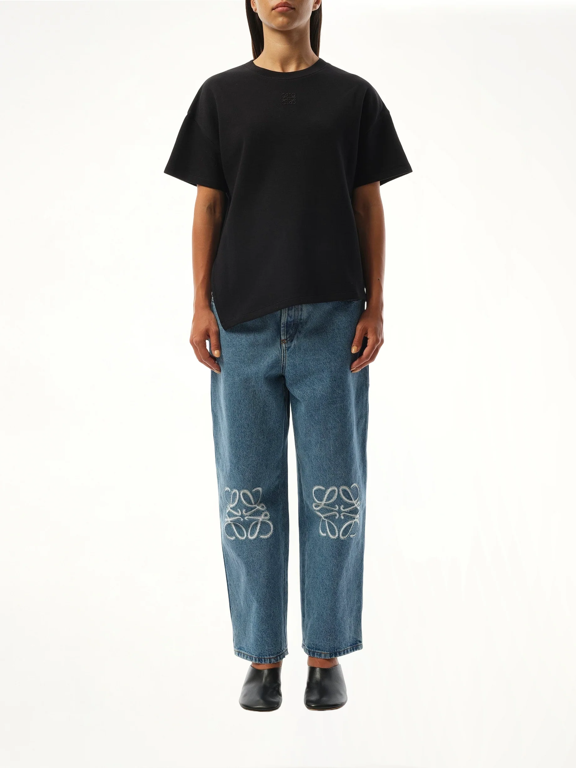 Asymmetric T-Shirt Black - Image 4