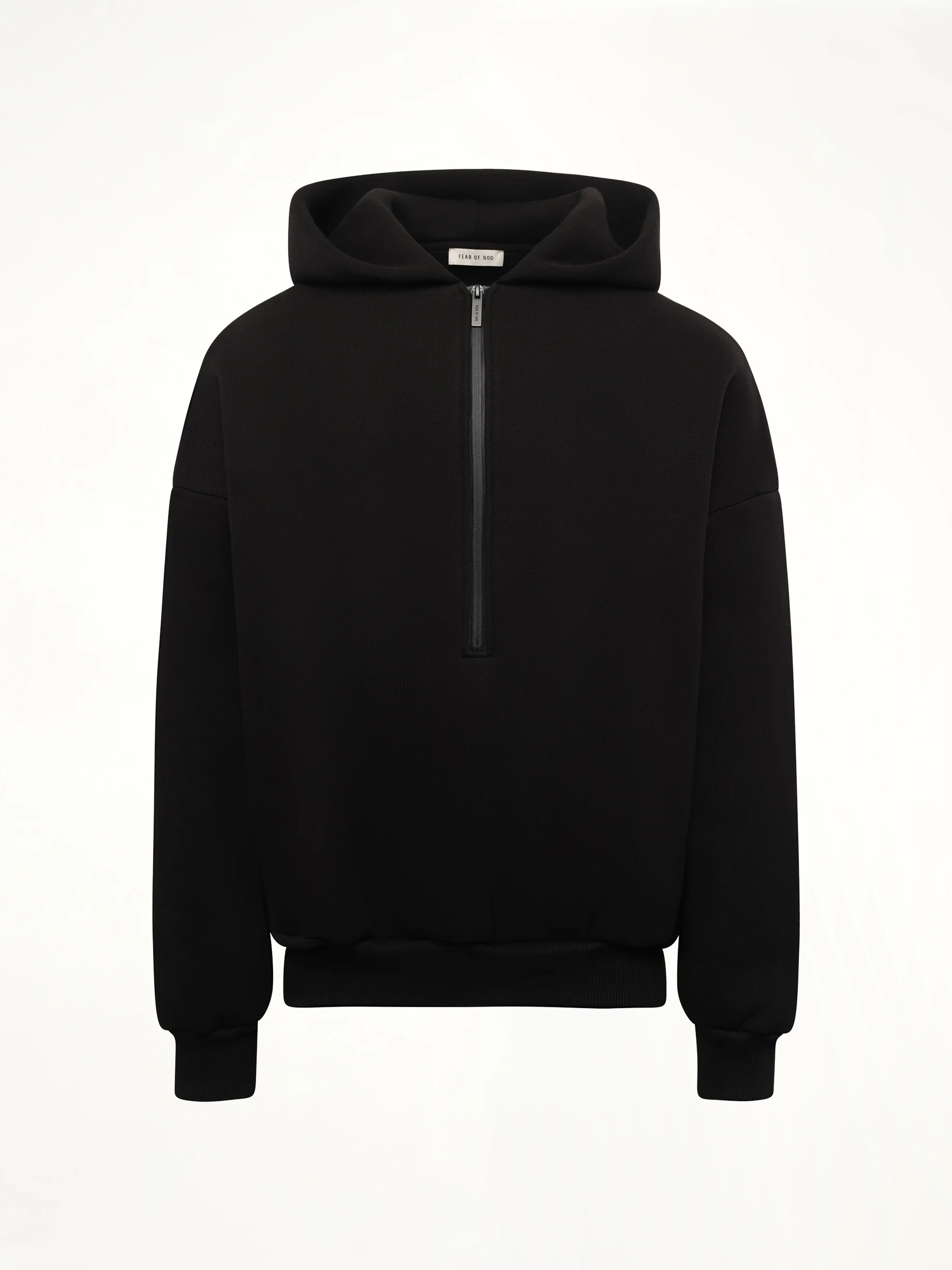 Athletic Halfzip Hoodie in Black - Image 2