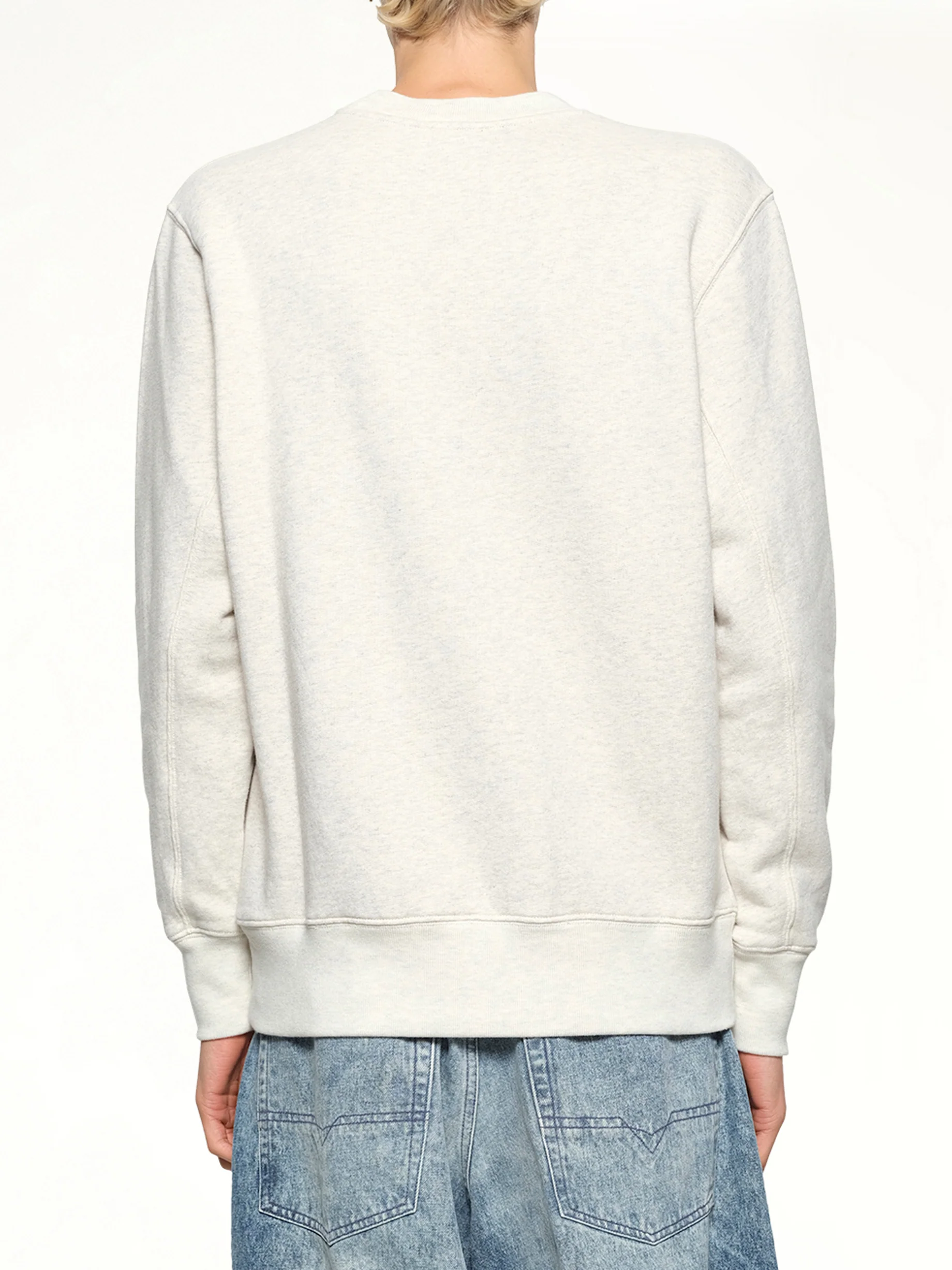 Autry x Maison Kitsune Sweatshirt in Grey Melange - Image 5
