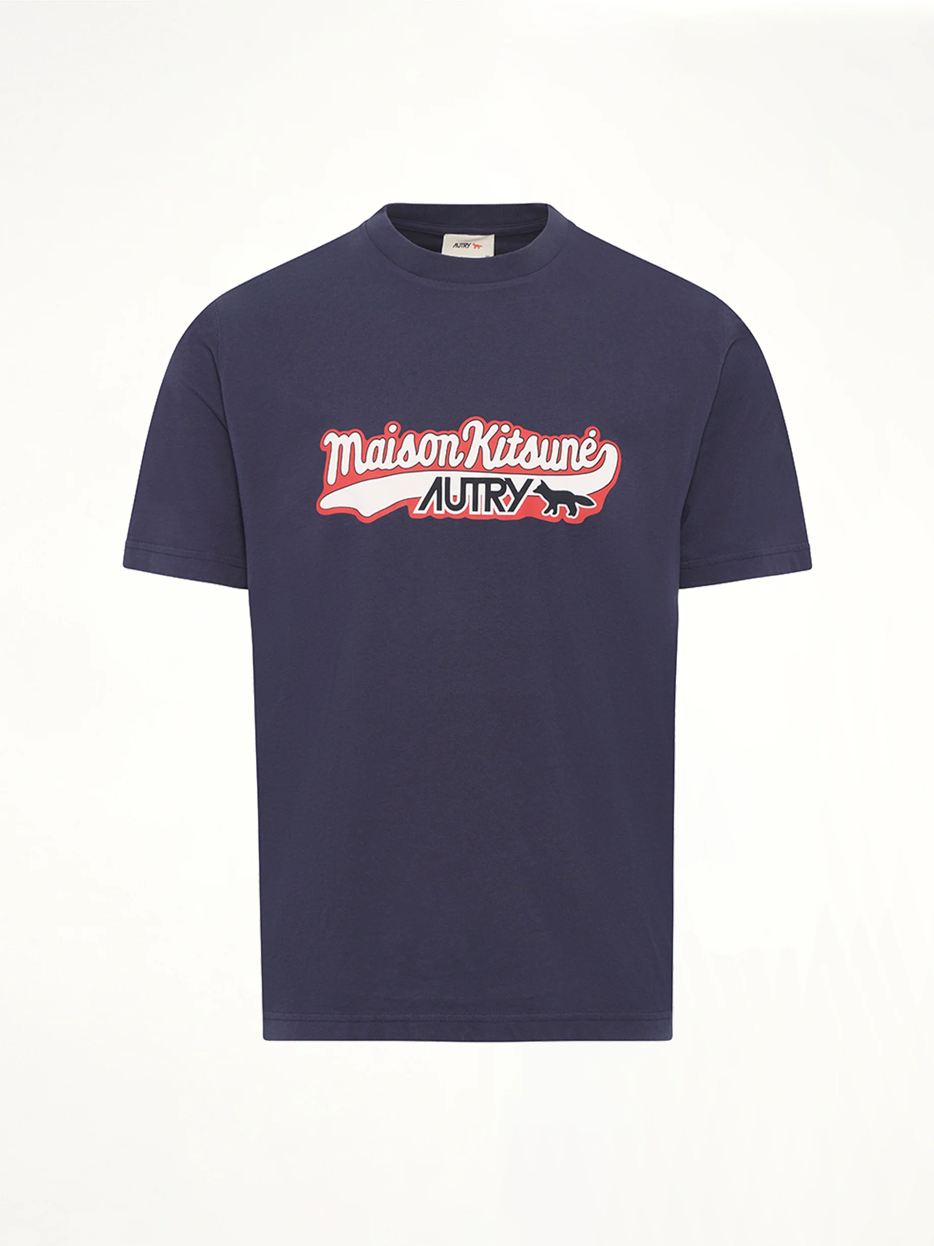 Autry x Maison Kitsune T-Shirt in Blue - Image 2