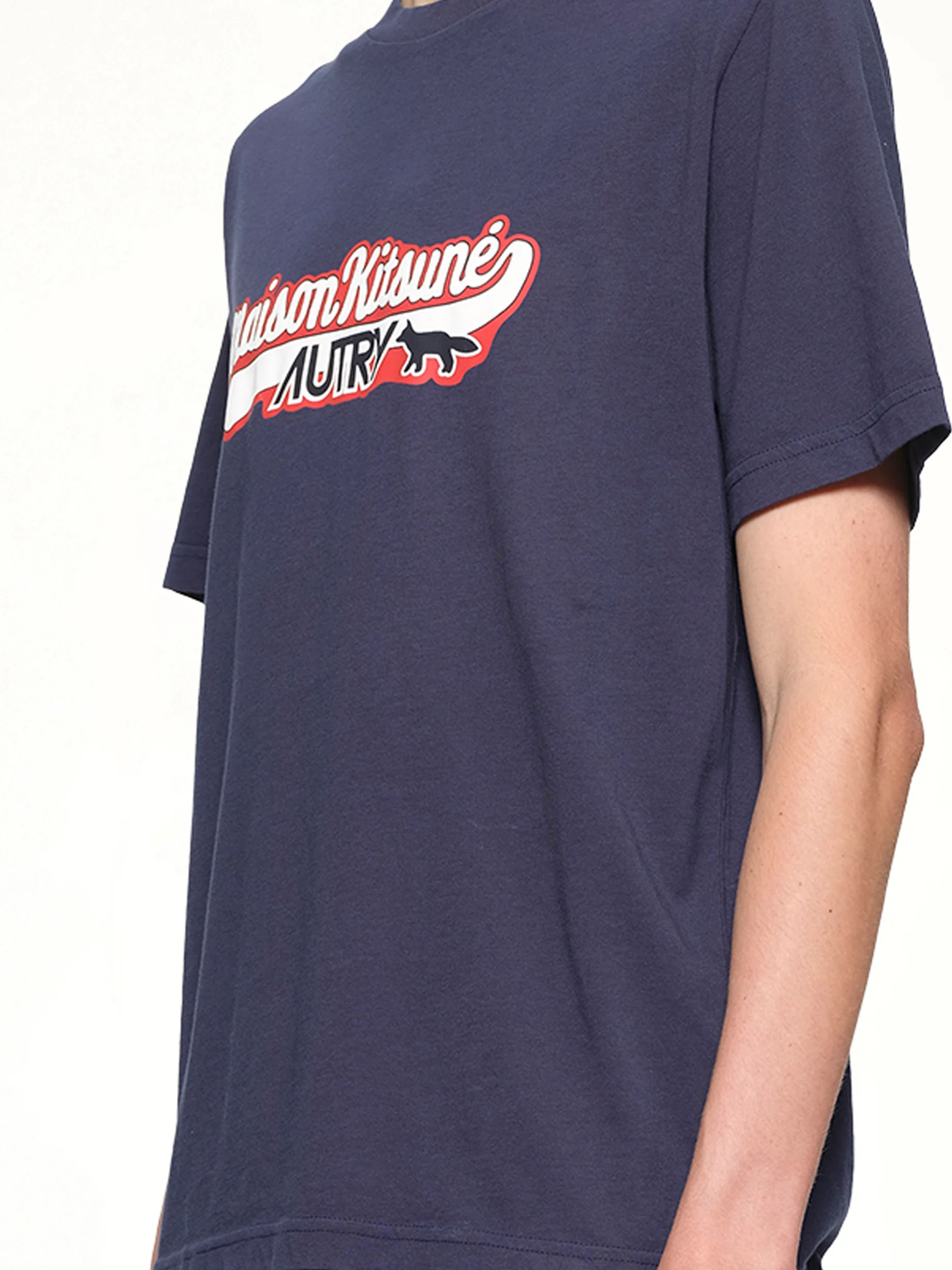 Autry x Maison Kitsune T-Shirt in Blue - Image 6