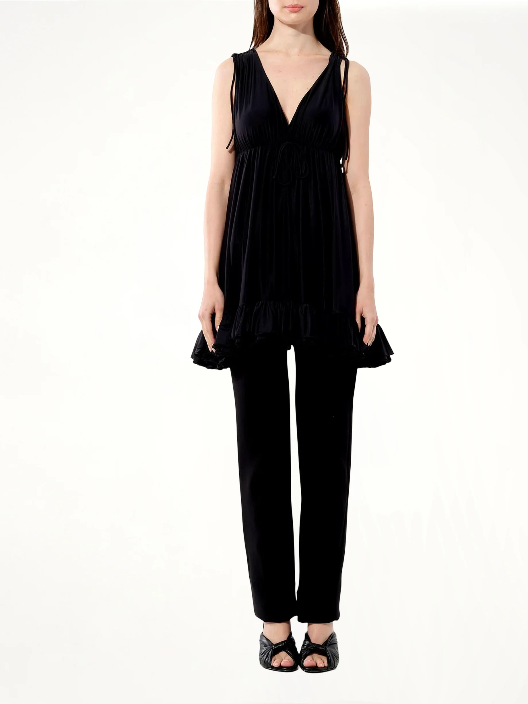 Babydoll Top in Black - Image 4