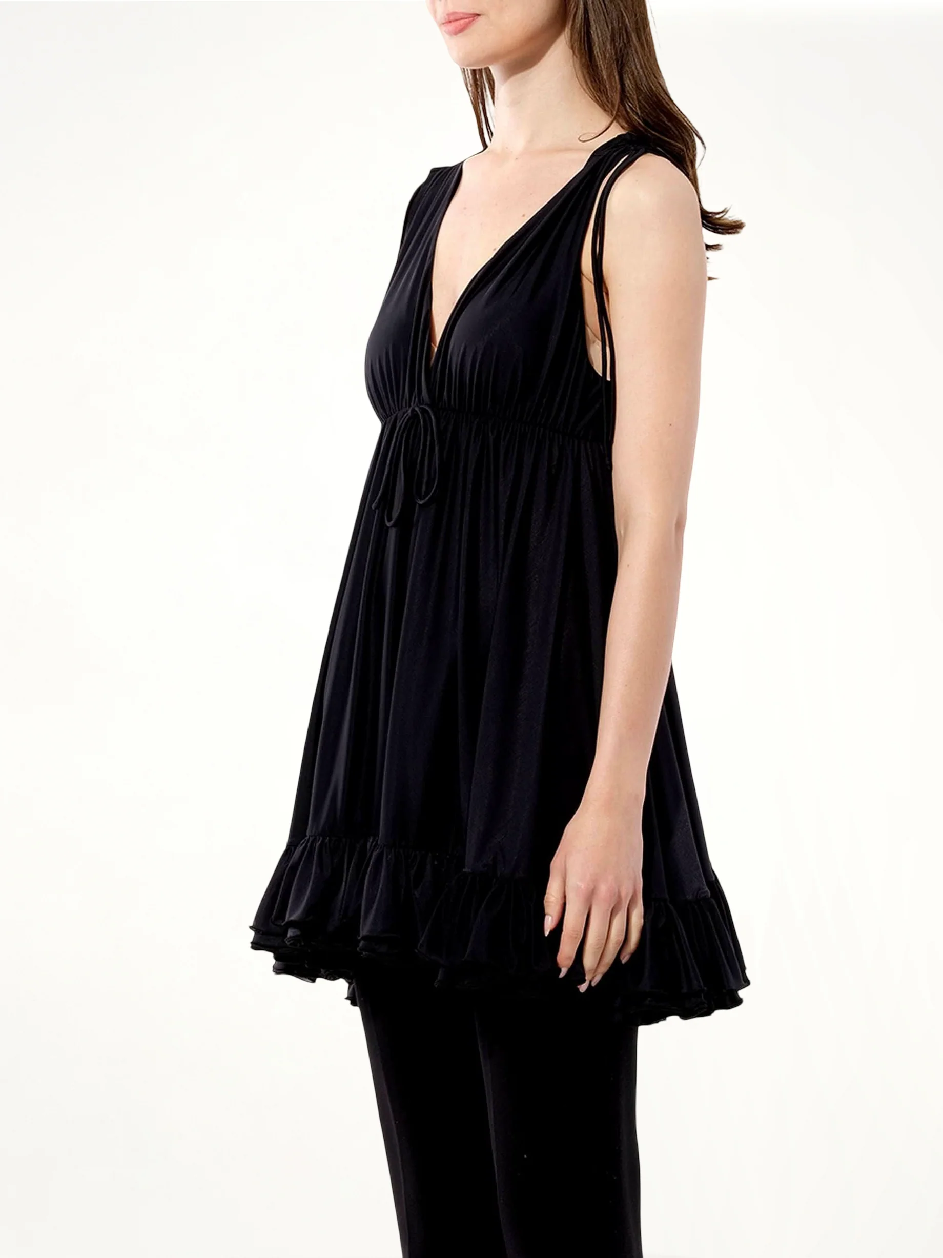 Babydoll Top in Black - Image 5