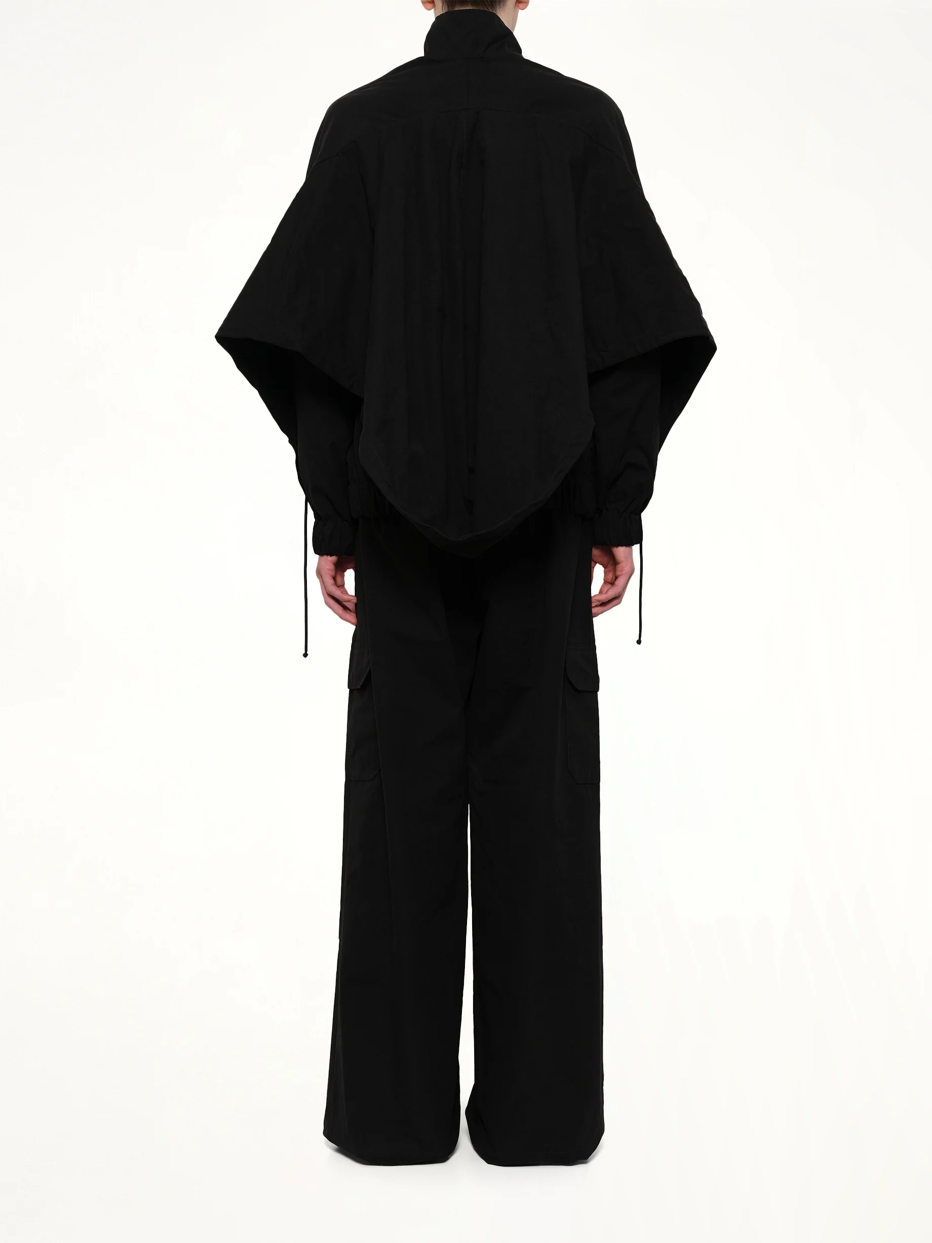 Back Fold Track Jacket in Black - Image 5