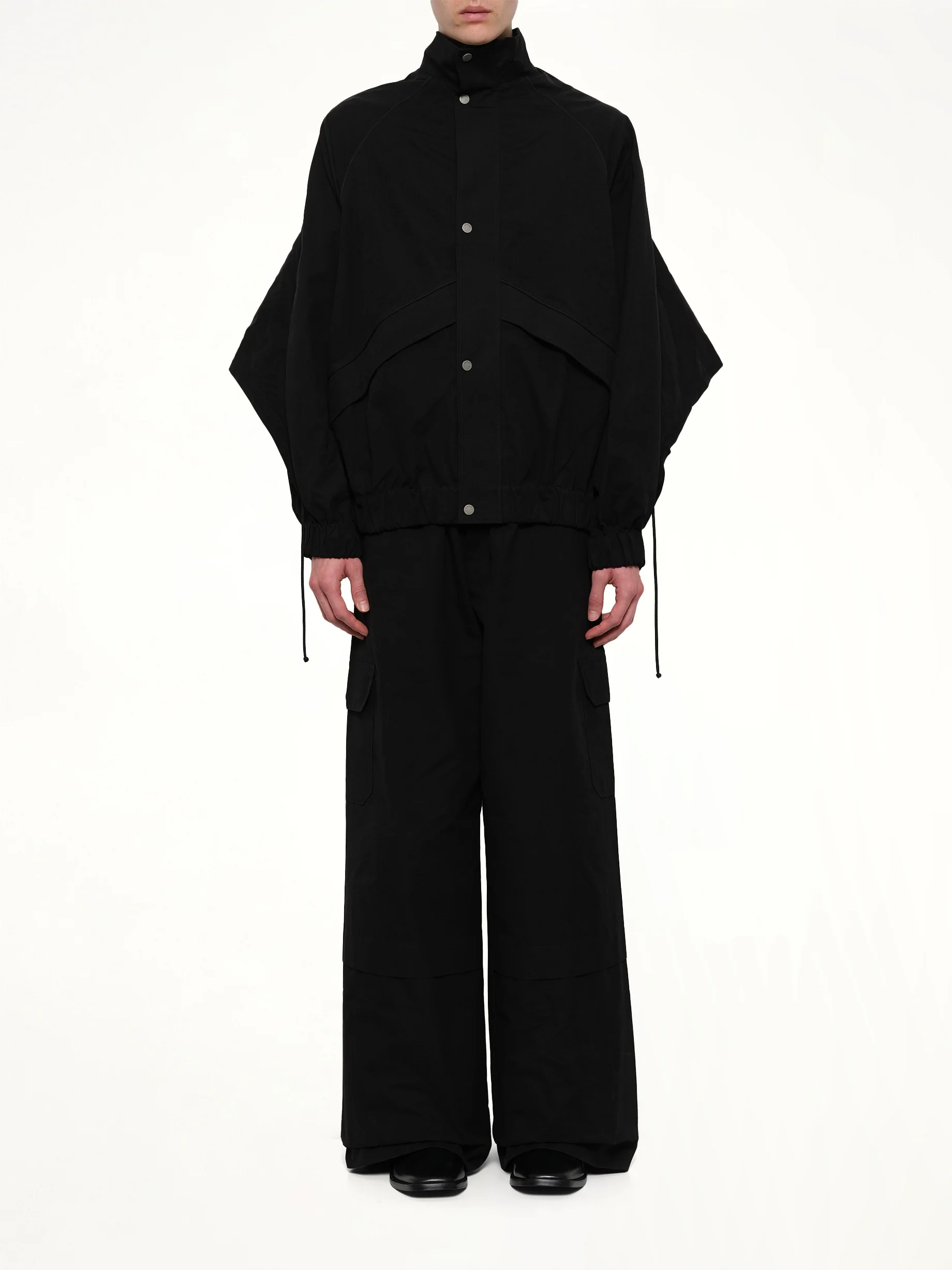 Back Fold Track Jacket in Black - Image 7