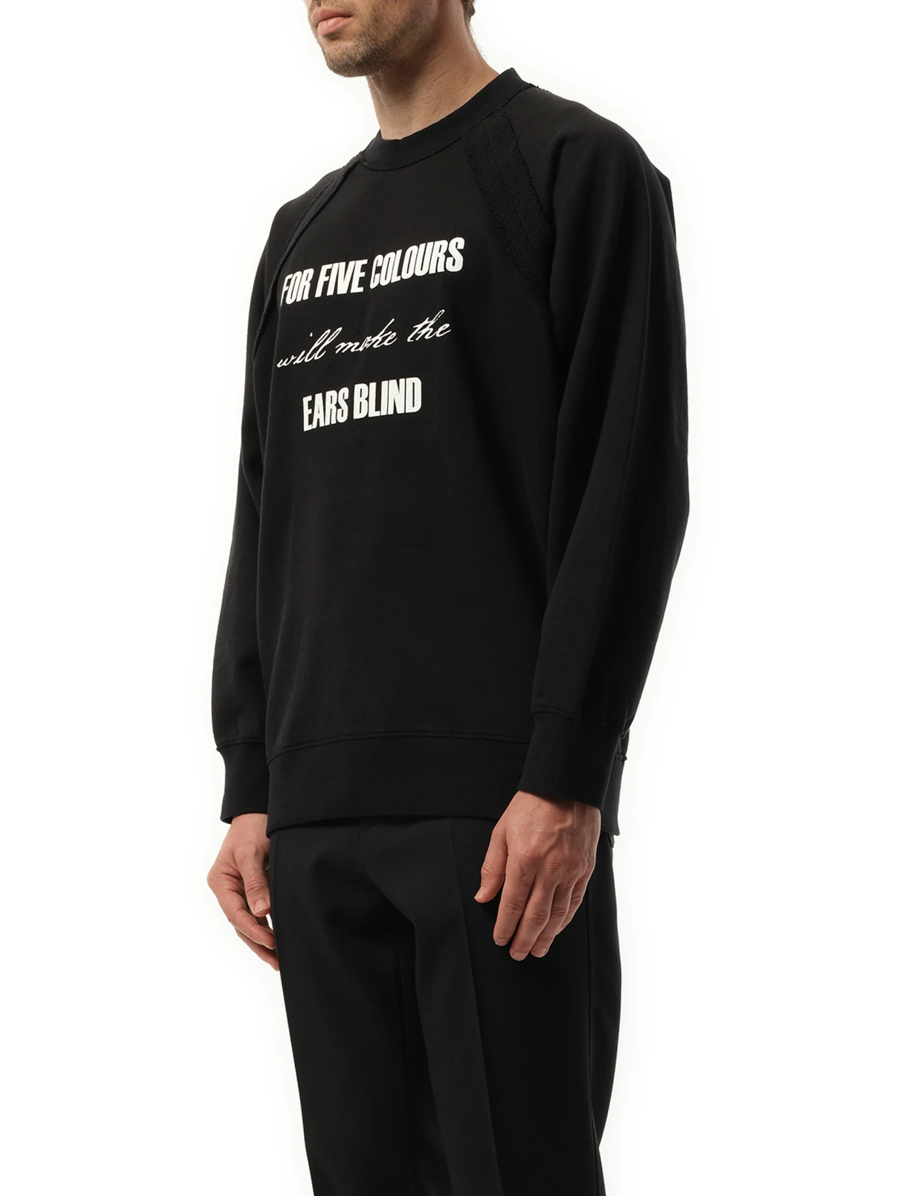 Back Logo Sweatshirt in Black1 - Image 5