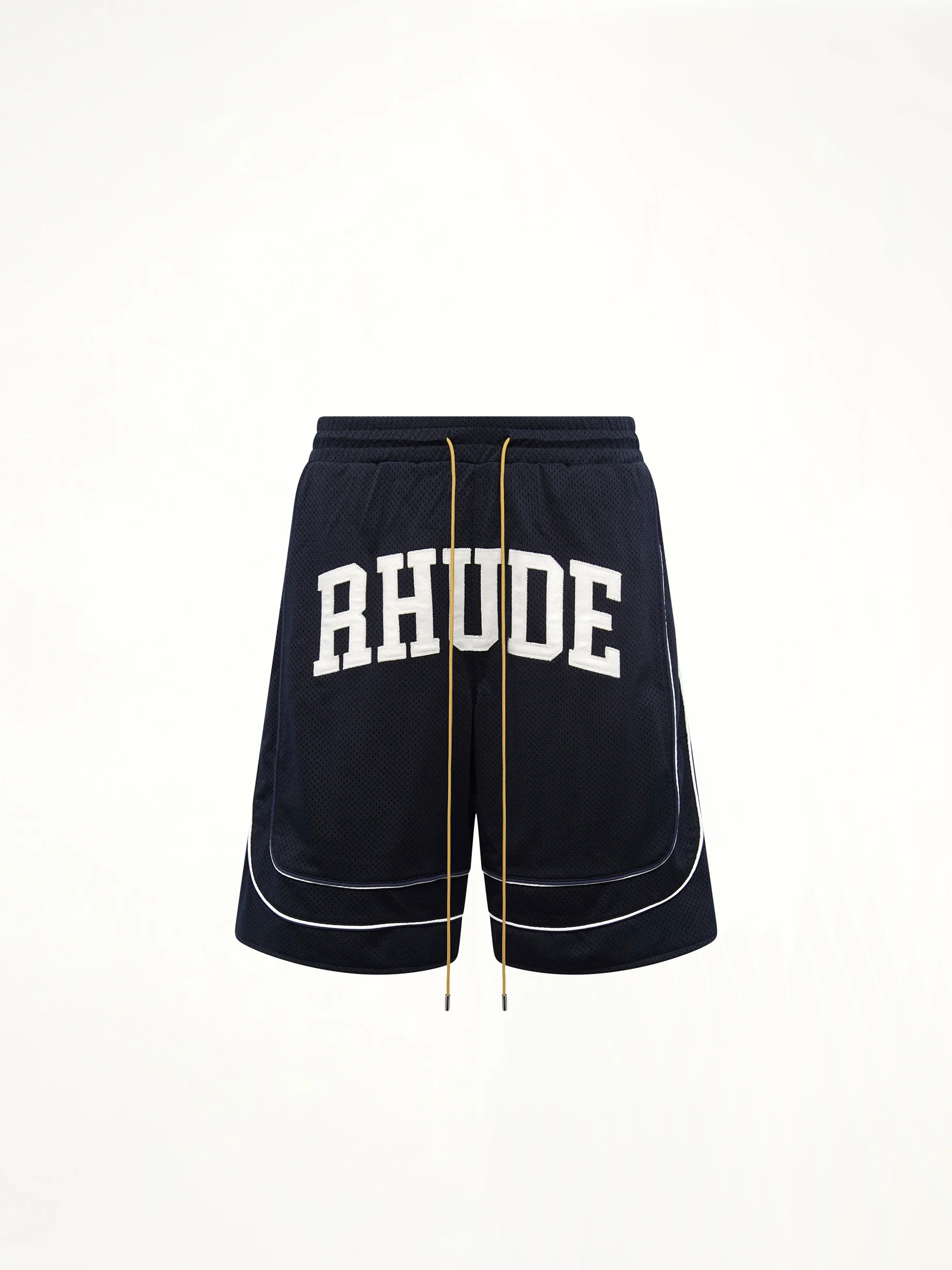 Baggy Collegiate Logo Short in Navy/Cream - Image 2