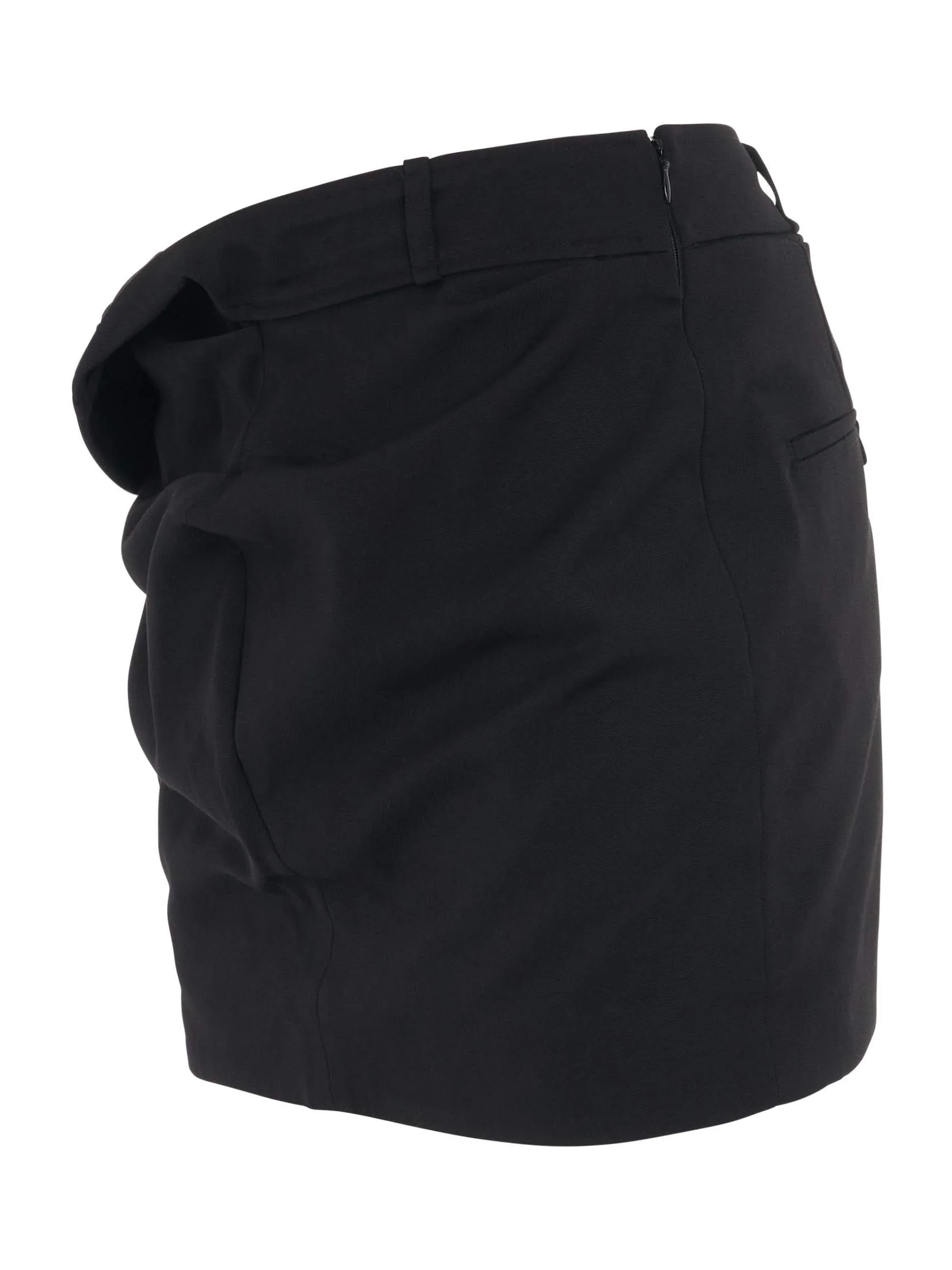 Bahia Twist Mini Skirt in Black - Image 2