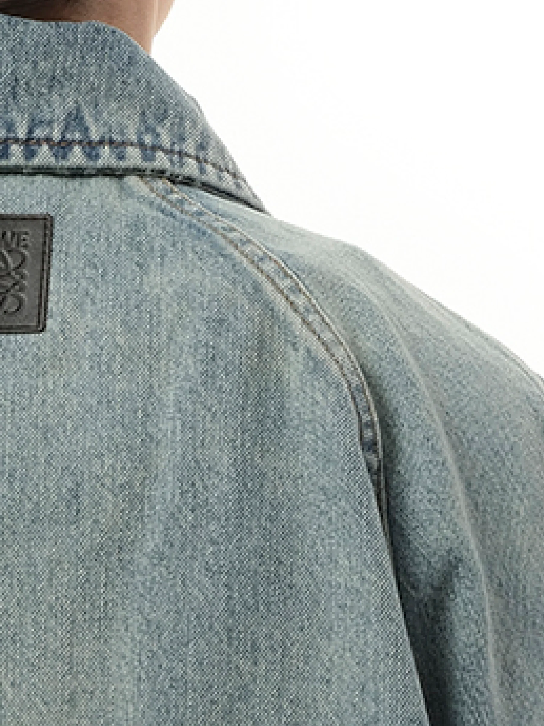 Balloon Jacket in Washed Denim - Image 3
