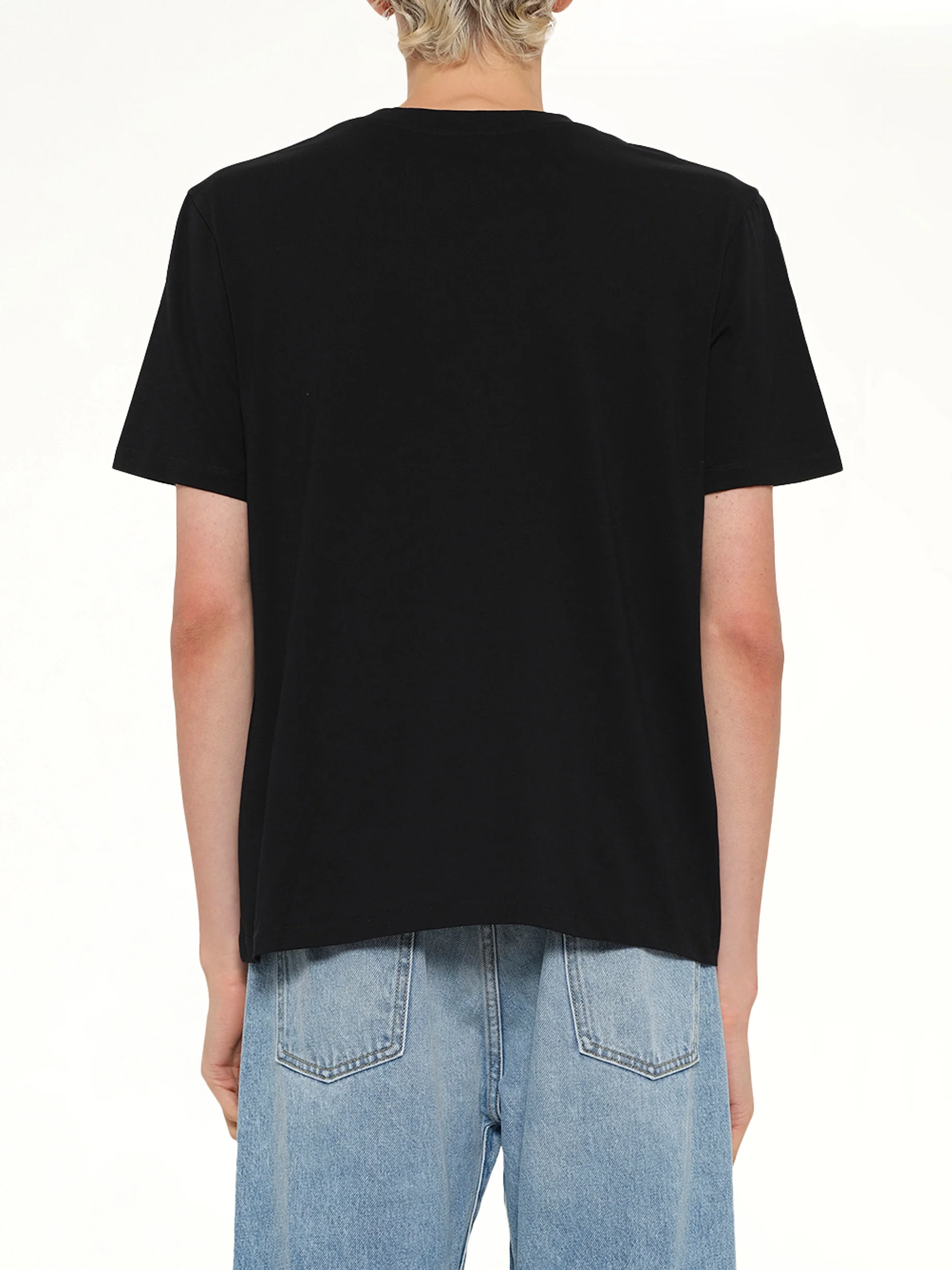 Balmain College Flock T-Shirt in Black - Image 5