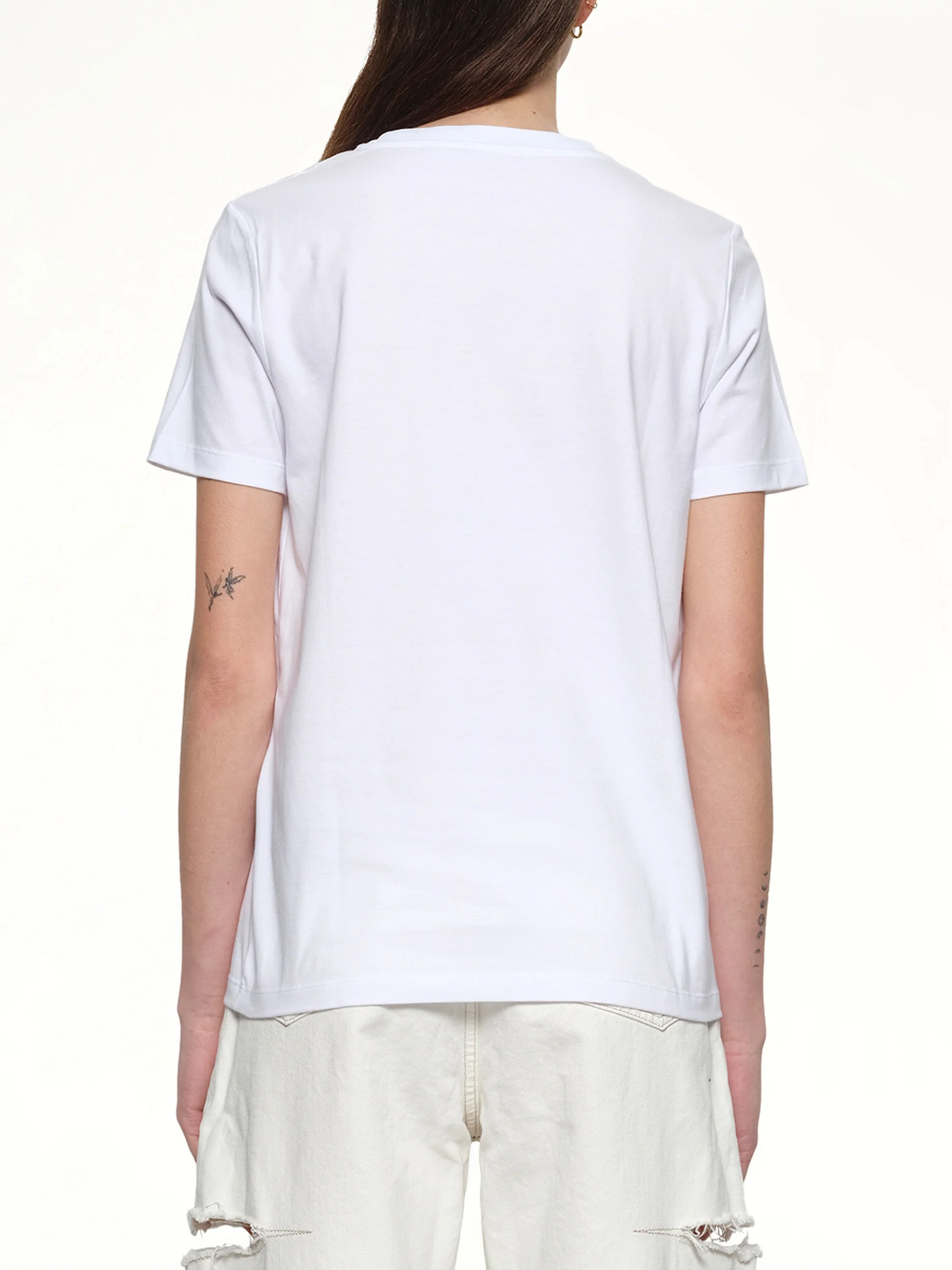 Balmain Paris Chain T-Shirt in White/Blue/Gold - Image 5