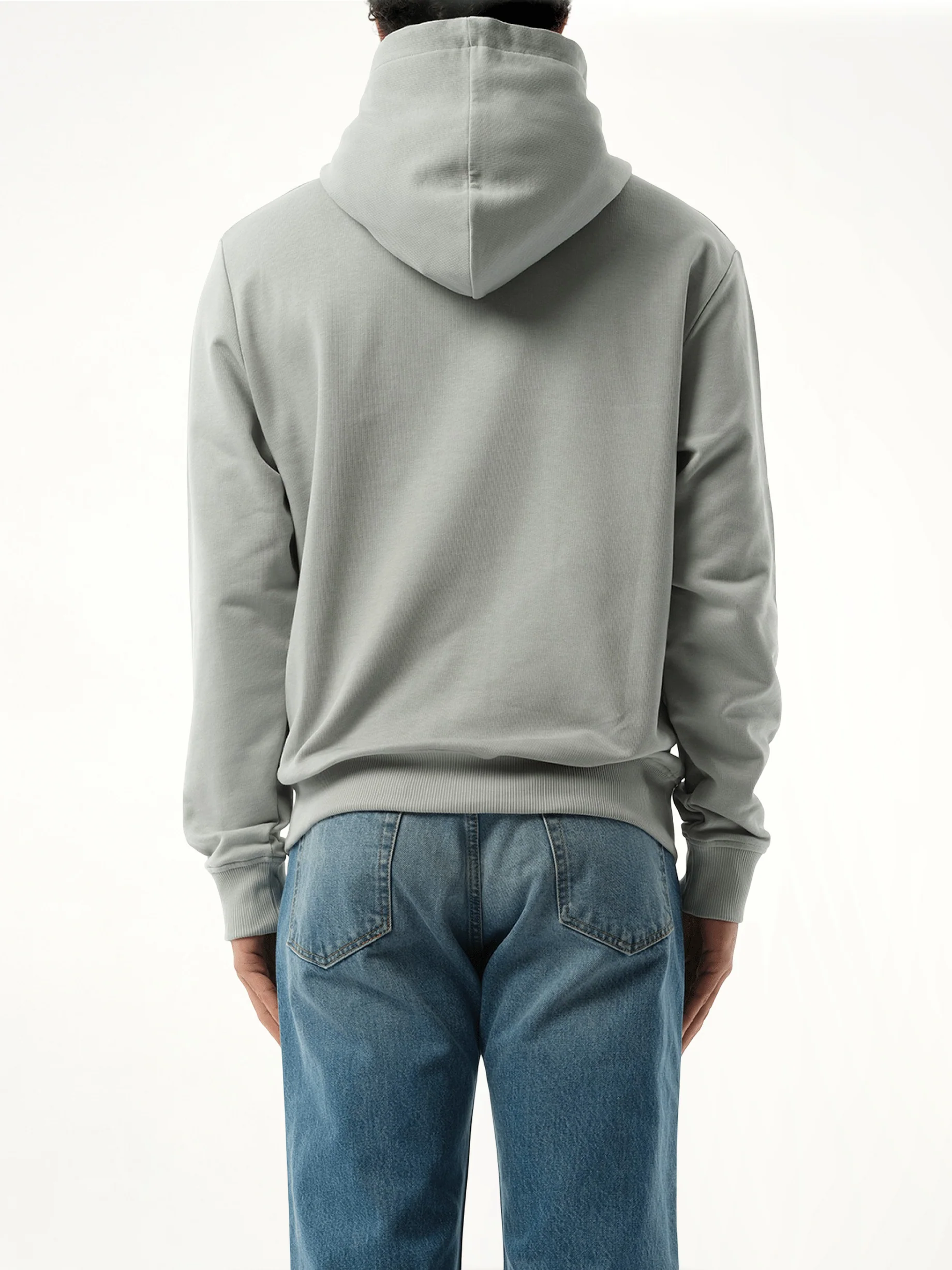 Balmain Print Hoodie in Grey/White - Image 6