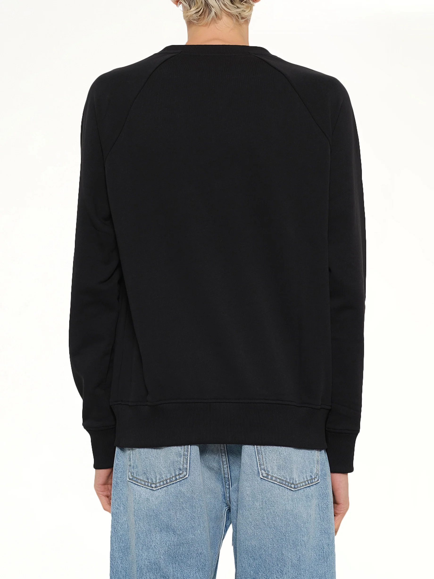 Balmain Print Sweatshirt in Black/White - Image 5