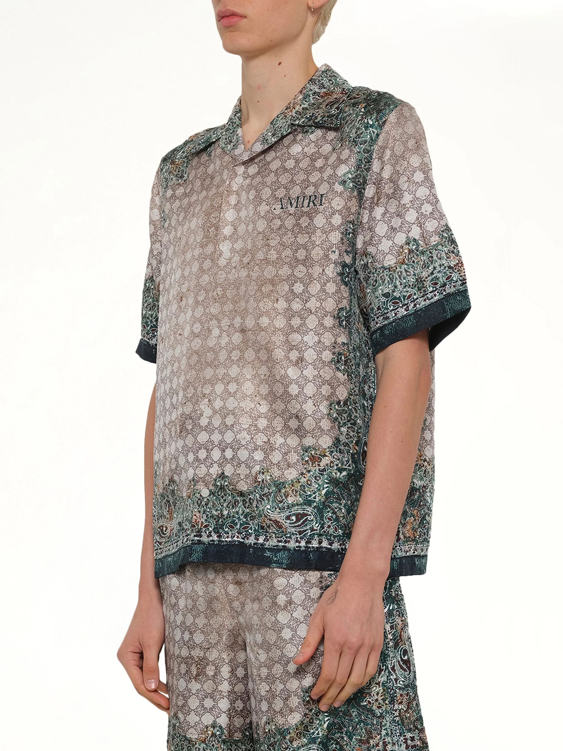 Bandana Bowling Shirt in Multicolour - Image 3