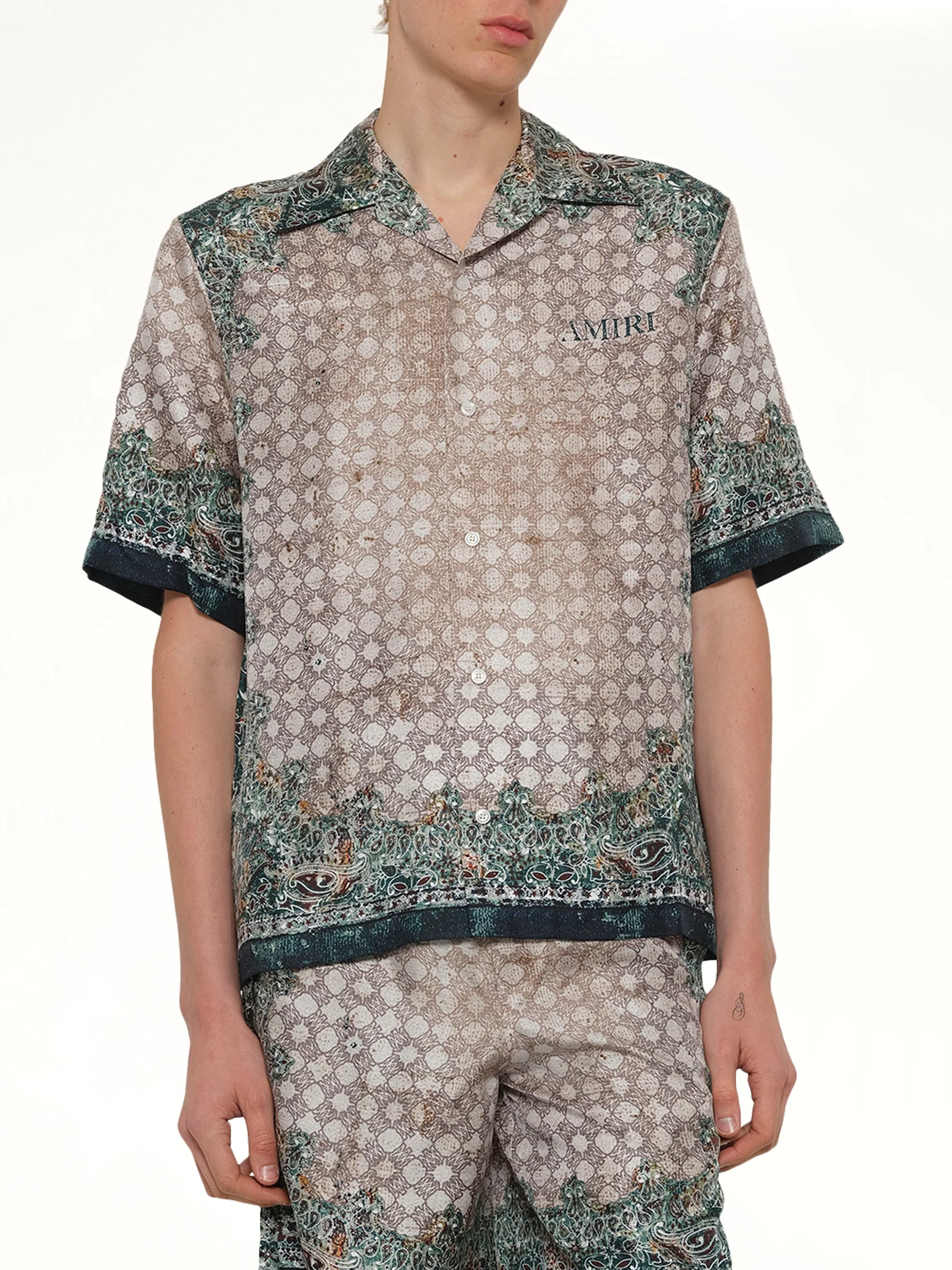 Bandana Bowling Shirt in Multicolour - Image 6