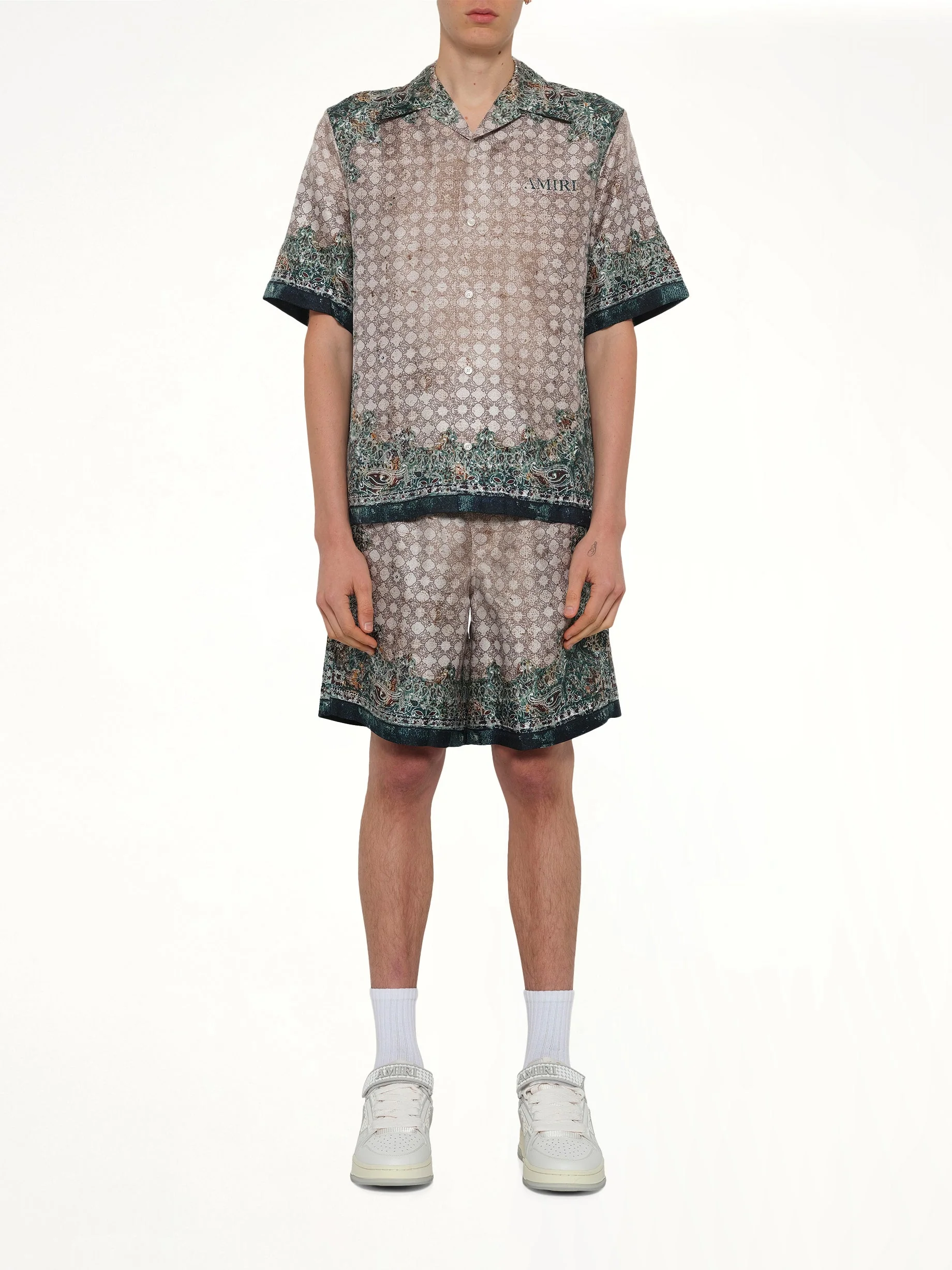 Bandana Bowling Shirt in Multicolour - Image 7