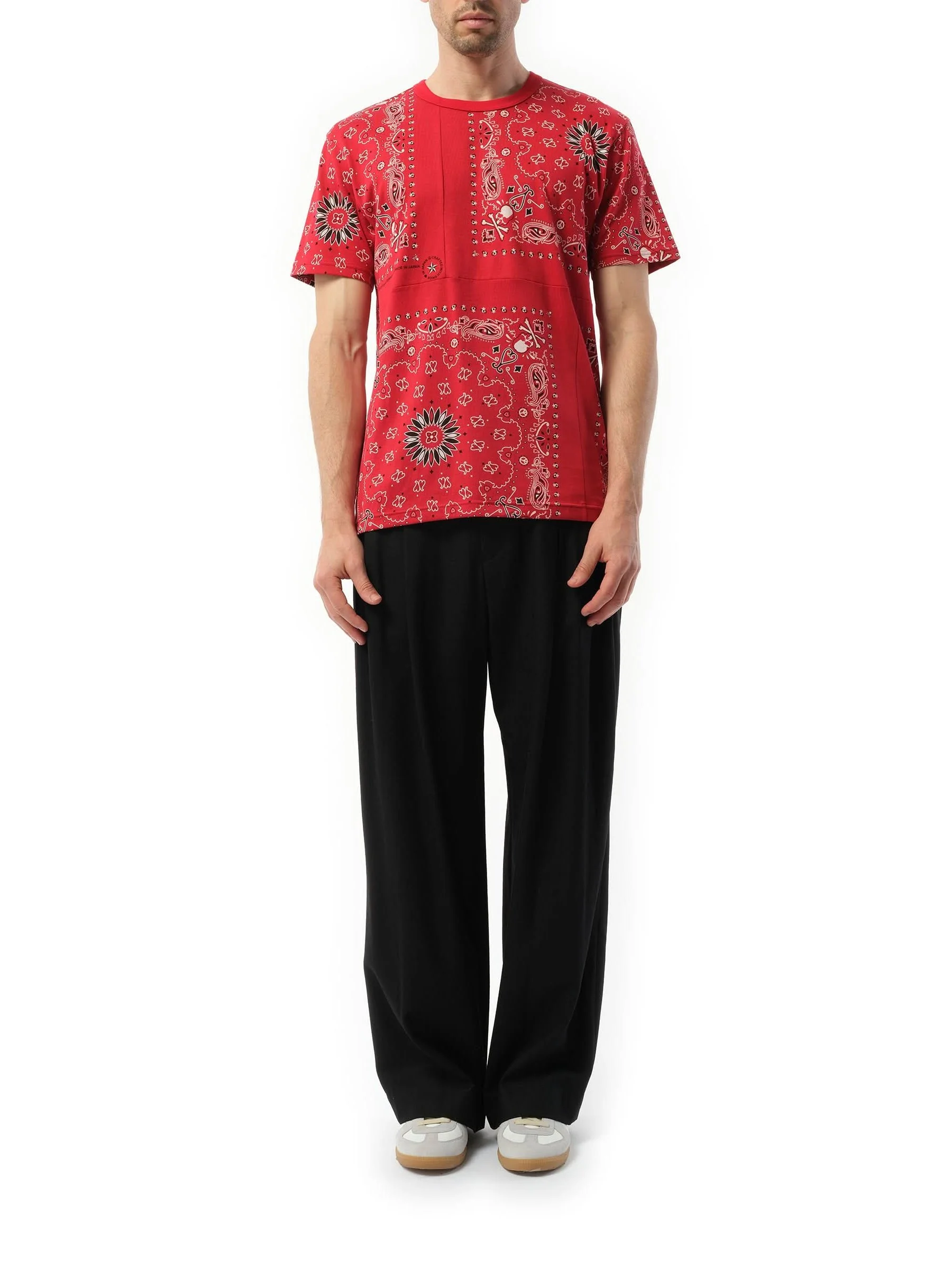 Bandana Logo T-Shirt in Red - Image 4