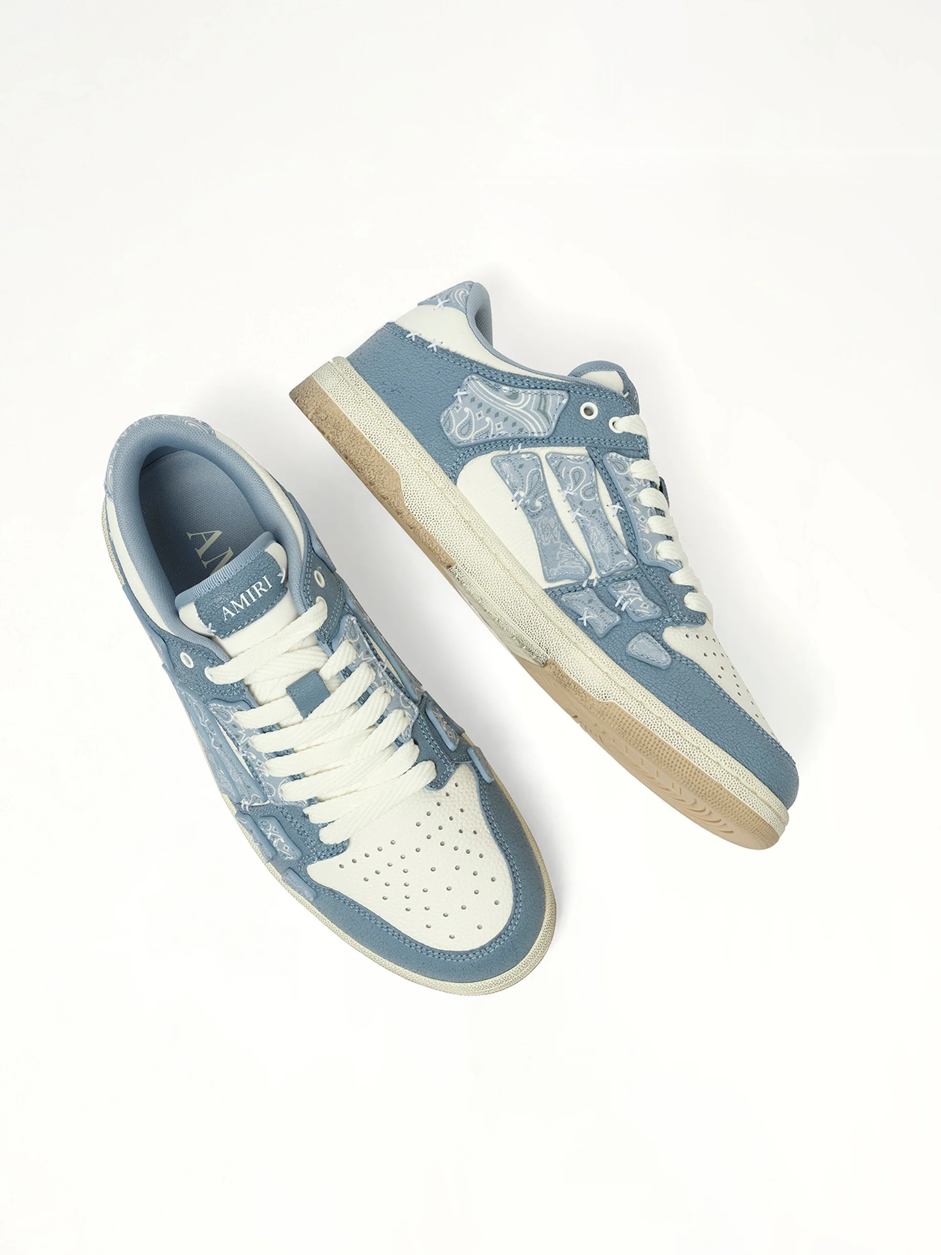 Bandana Skeleton Top Low Sneaker in Ashley Blue - Image 3