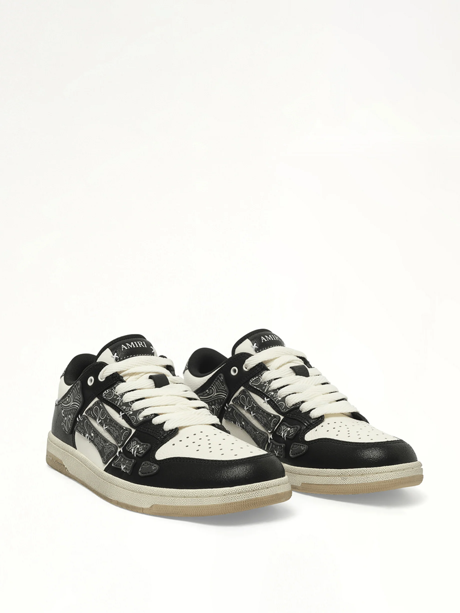 Bandana Skeleton Top Low Sneaker in Black - Image 2