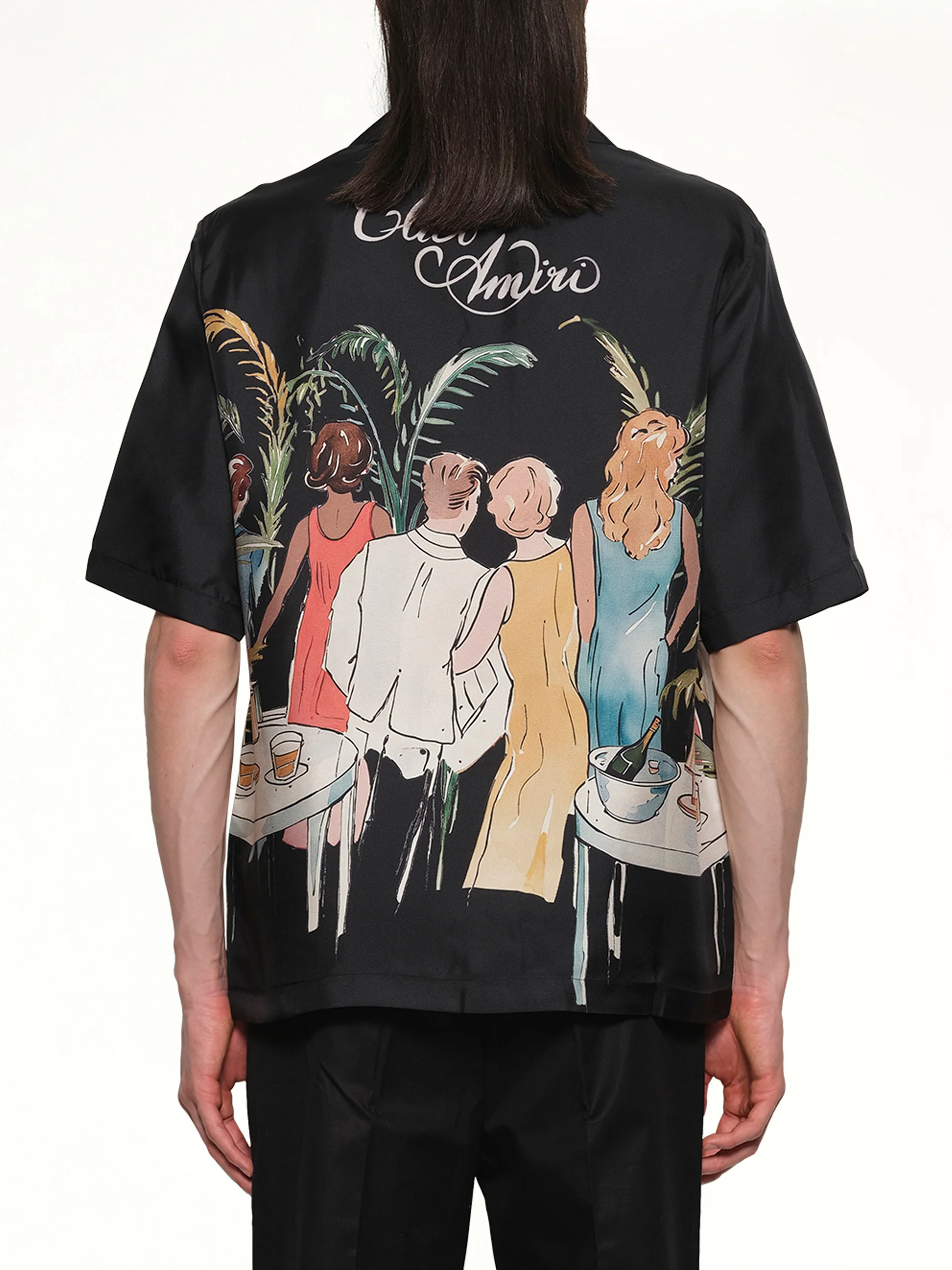 Bar Scene Bowling Shirt in Black - Image 5