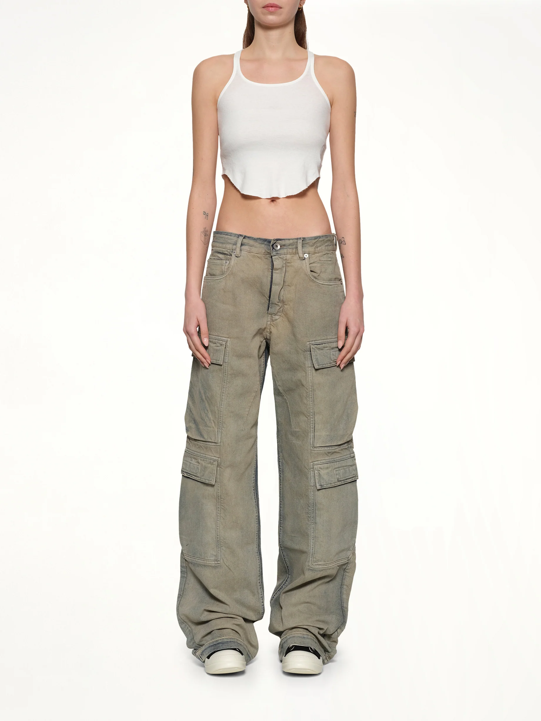 Basic Cropped Tank in Milk - Image 7