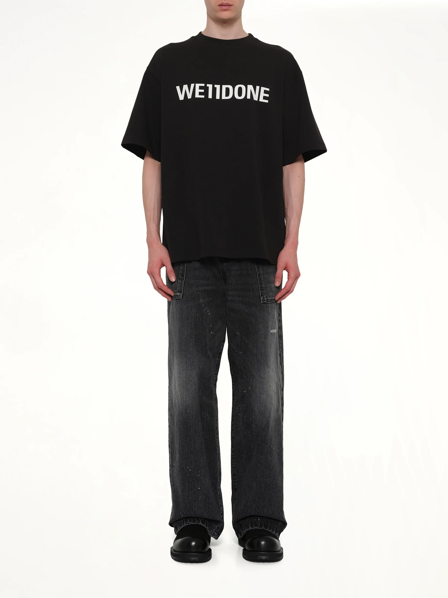 Basic Logo Large T-Shirt in Black - Image 7