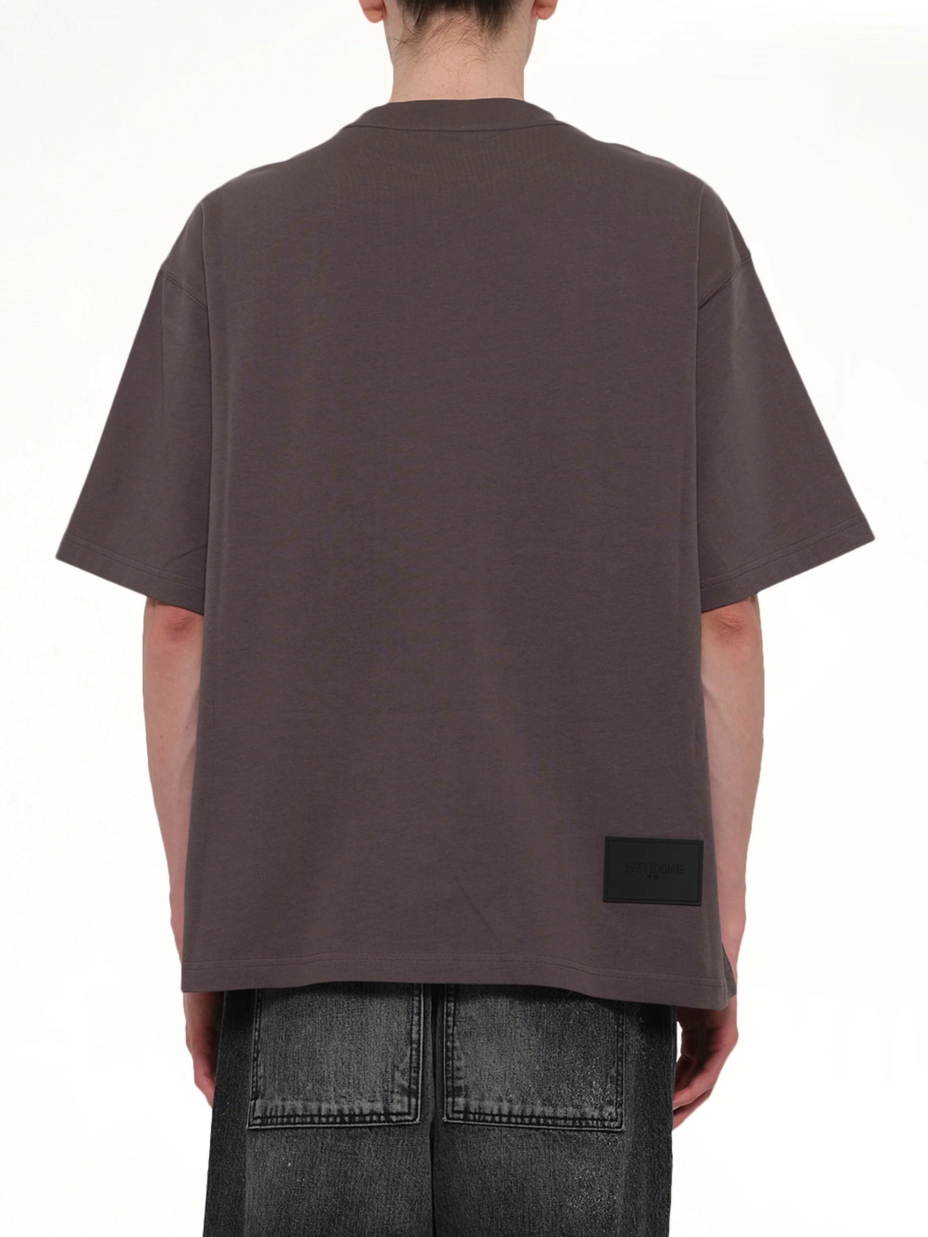 Basic Logo Large T-Shirt in Charcoal - Image 5