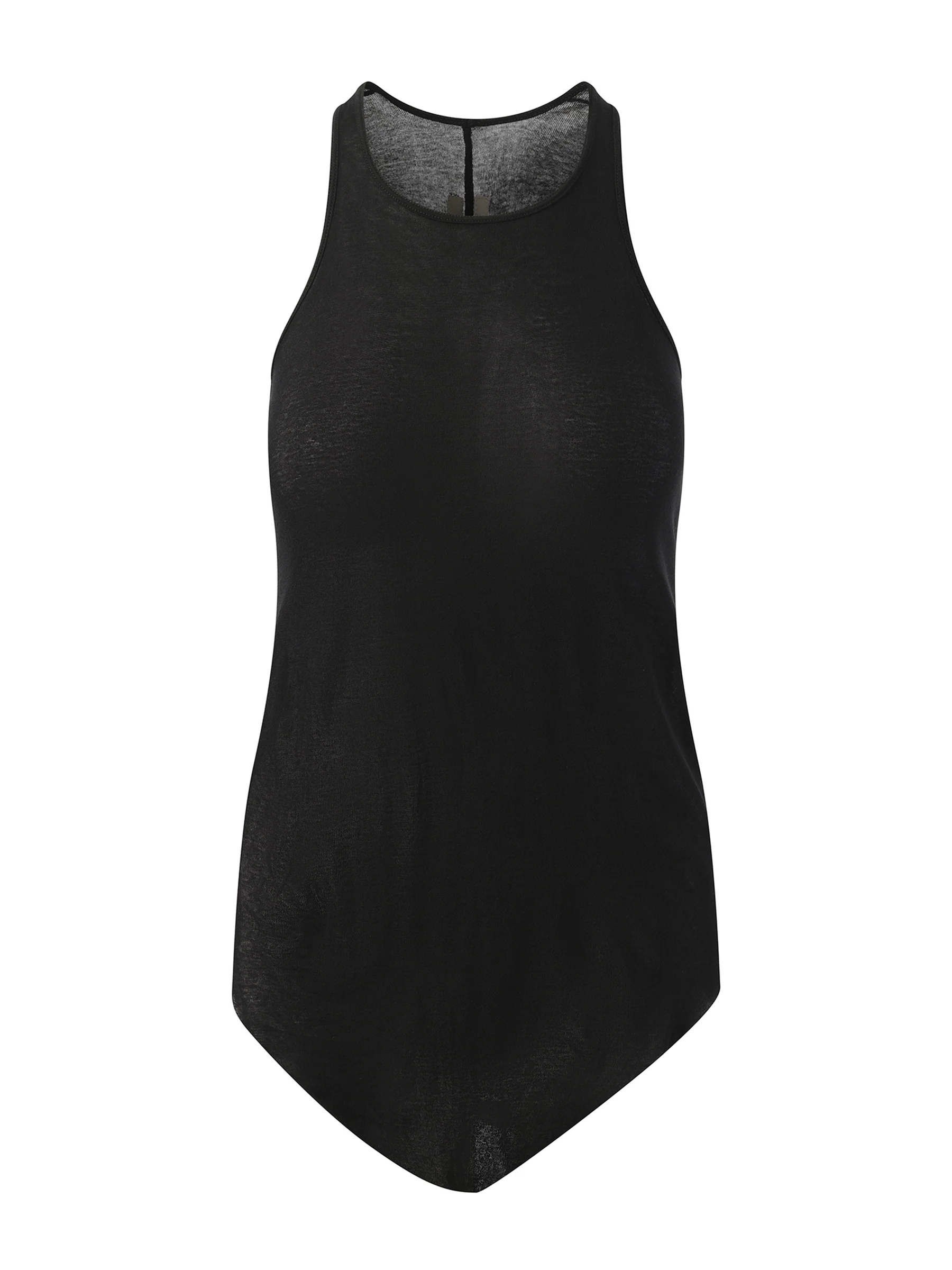 Basic Rib Tank Top in Black - Image 2