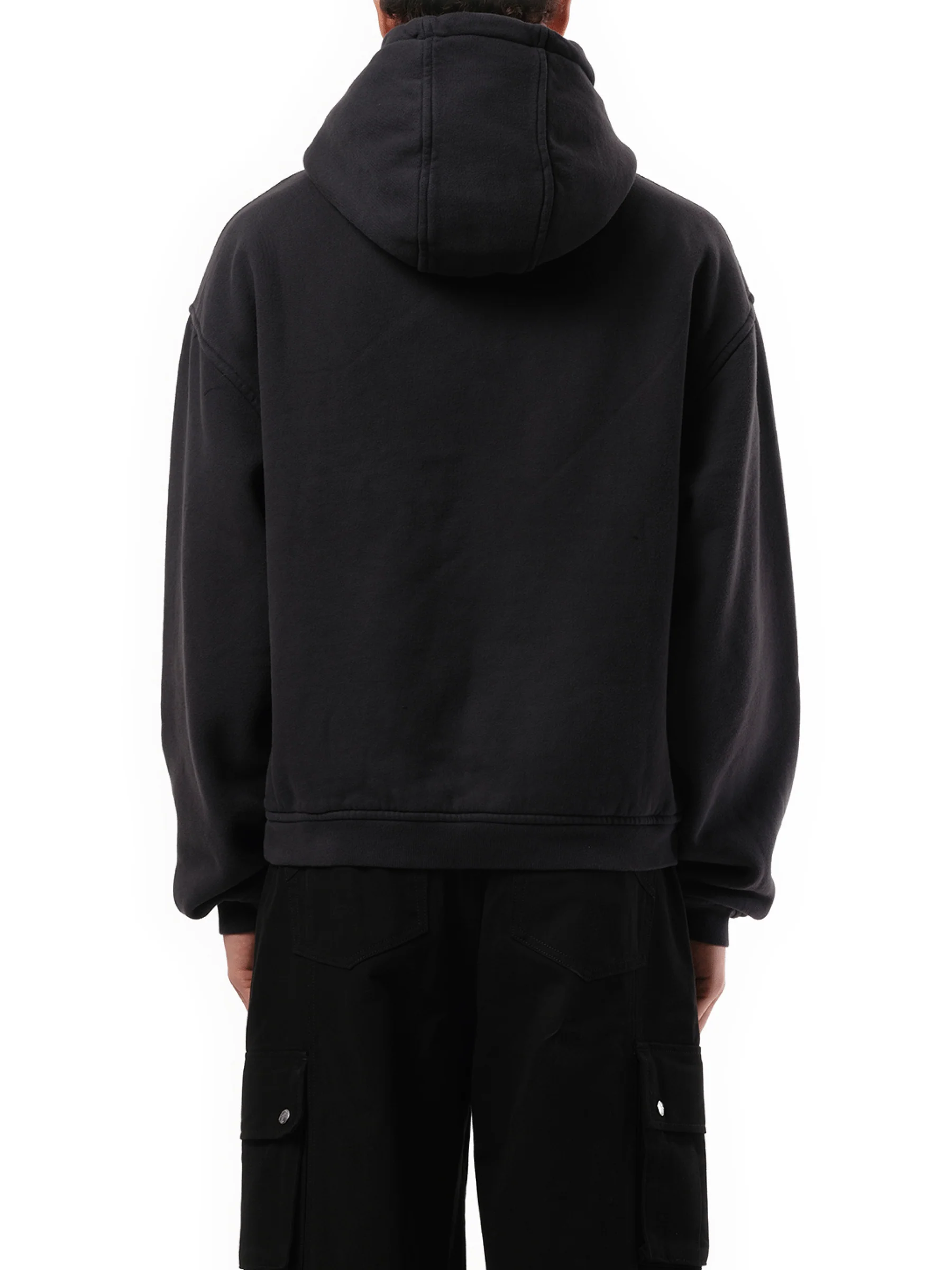 Bay of Angels Yacht Hoodie in Vintage Black - Image 6