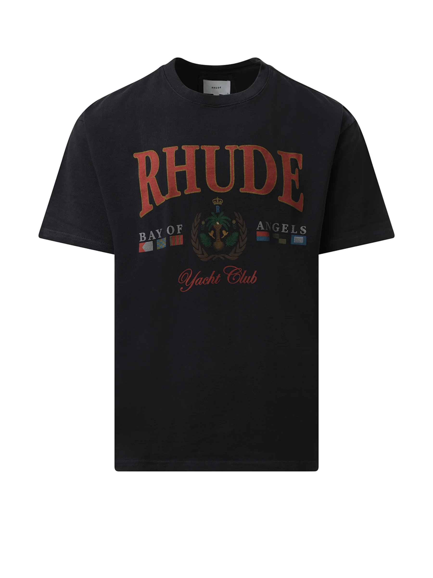 Bay of Angels Yacht T-Shirt in Vintage Black - Image 2