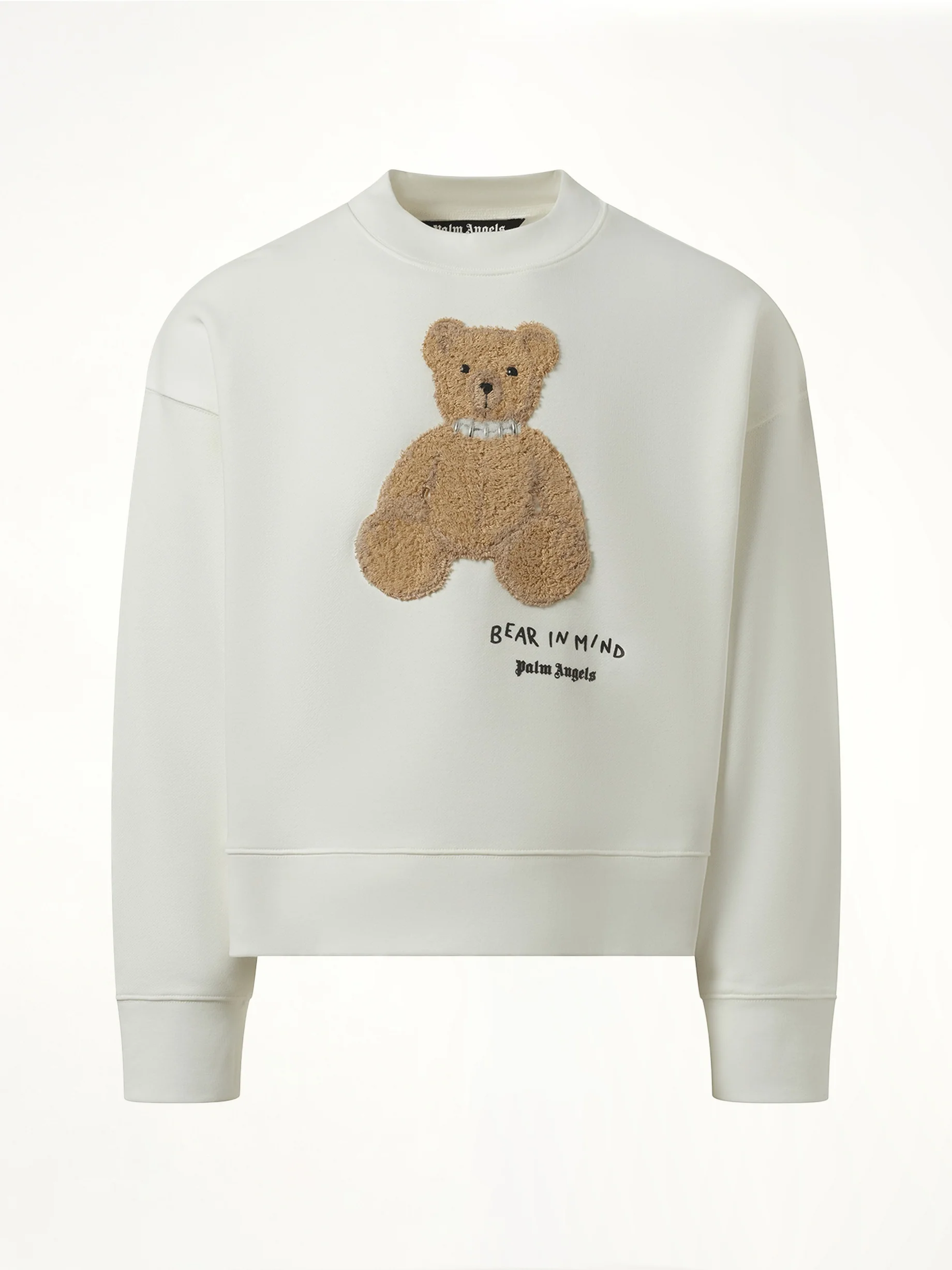 Bear in Mind Crewneck Sweatshirt in Off White/Brown - Image 2