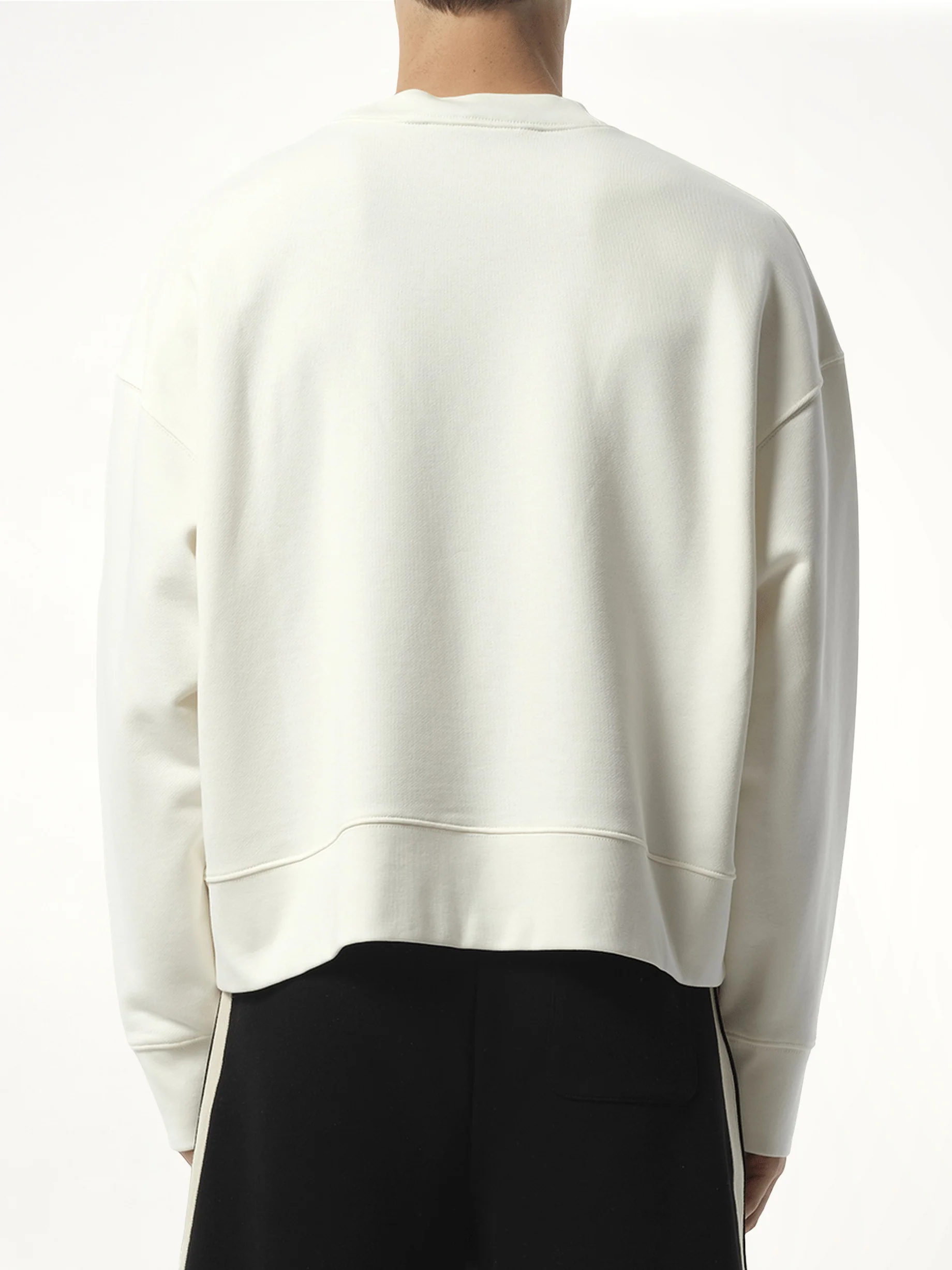 Bear in Mind Crewneck Sweatshirt in Off White/Brown - Image 6