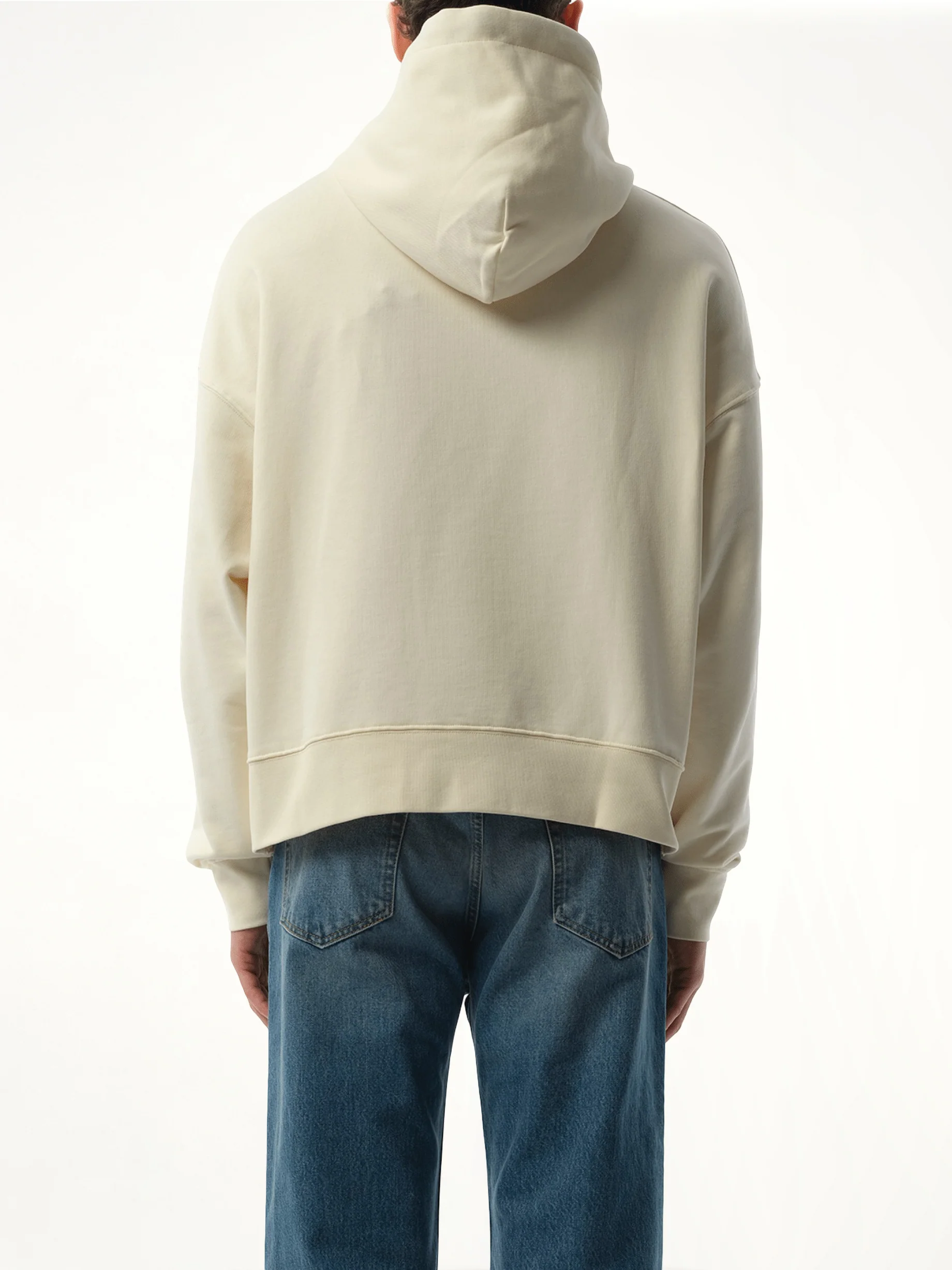 Bear in Mind Hoodie in Off White/Brown - Image 6