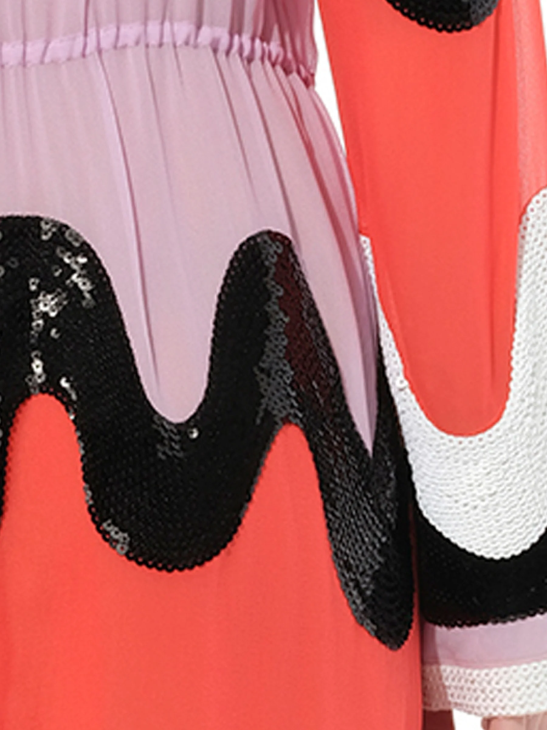 Belted Dress in Multicolor - Image 3