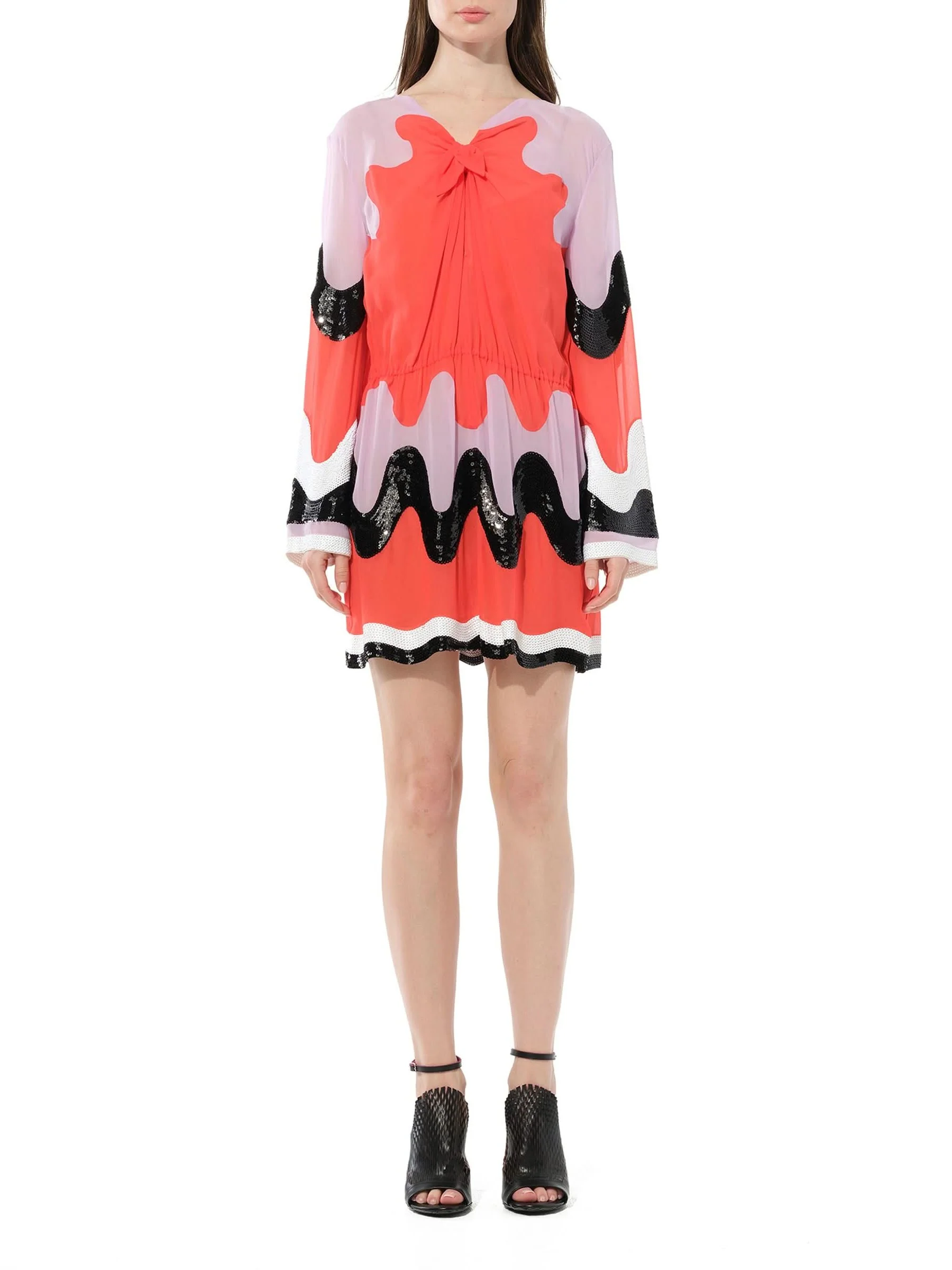 Belted Dress in Multicolor - Image 4