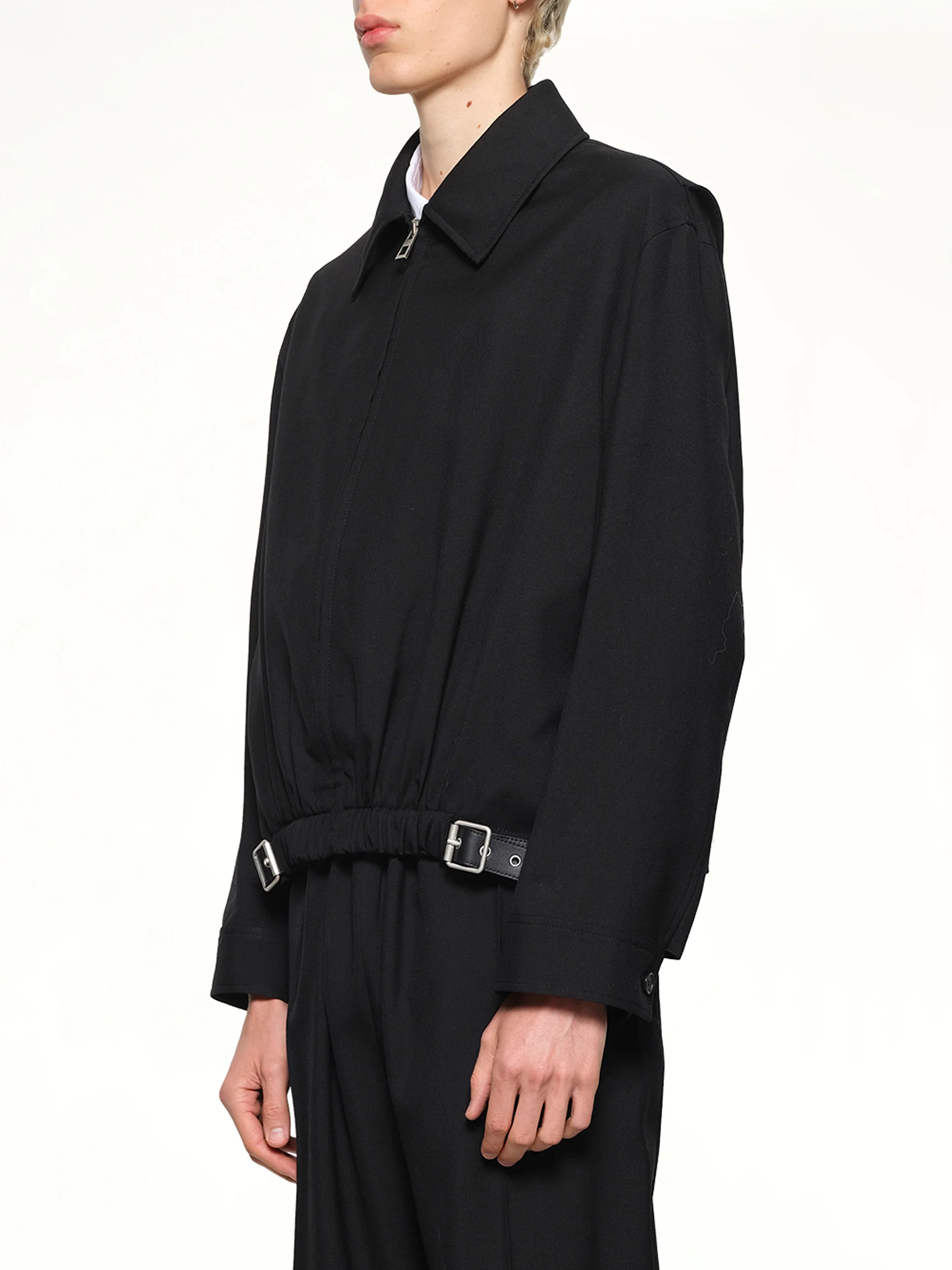 Belted Jacket in Black - Image 3