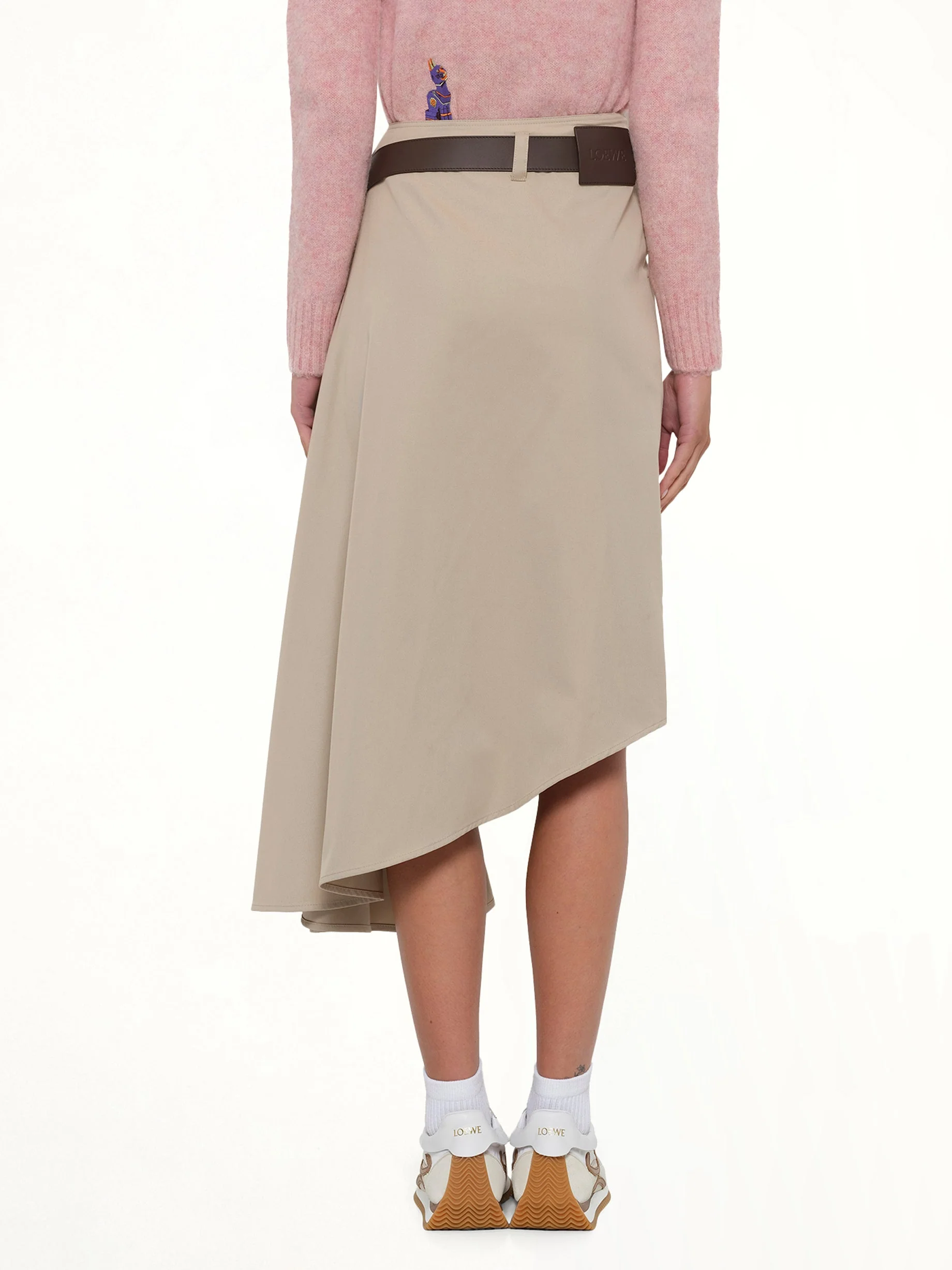 Belted Skirt in Beige - Image 5