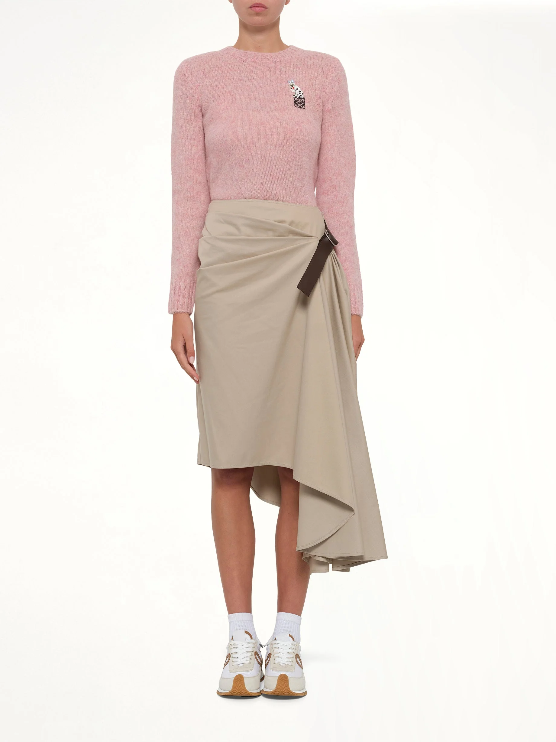 Belted Skirt in Beige - Image 7