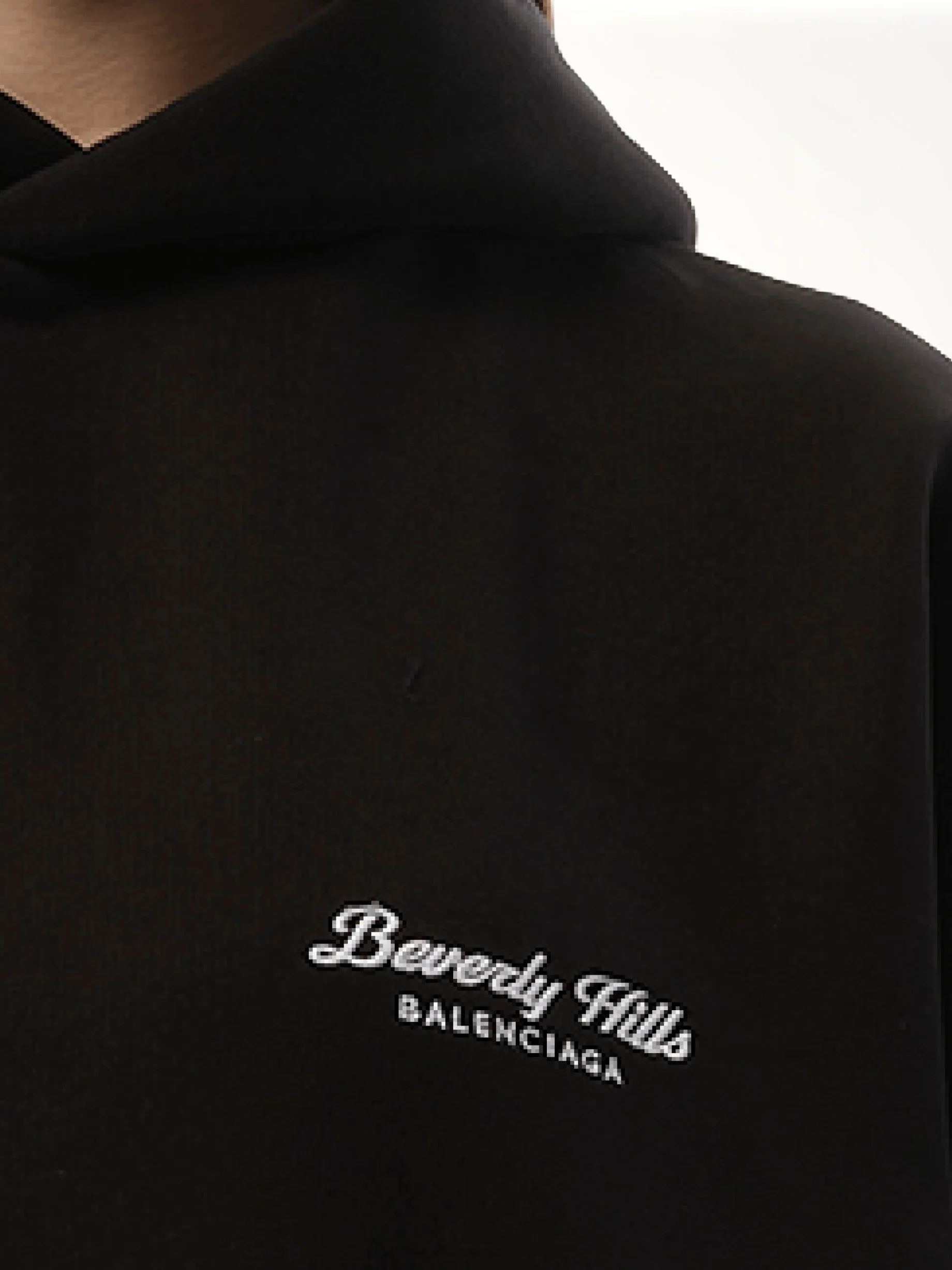 Beverly Hills Large Fit Hoodie in Washed Black - Image 3