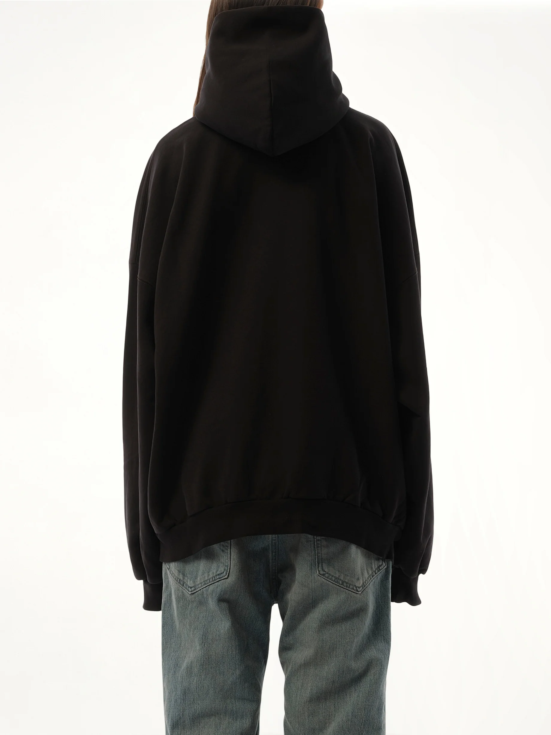 Beverly Hills Large Fit Hoodie in Washed Black - Image 6
