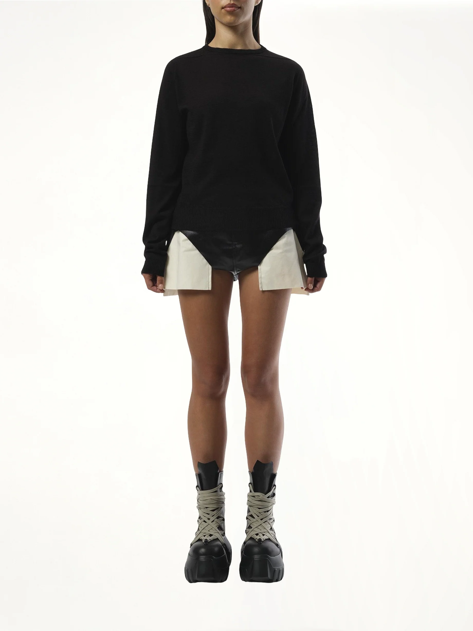 Biker Level Sweater in Black - Image 4
