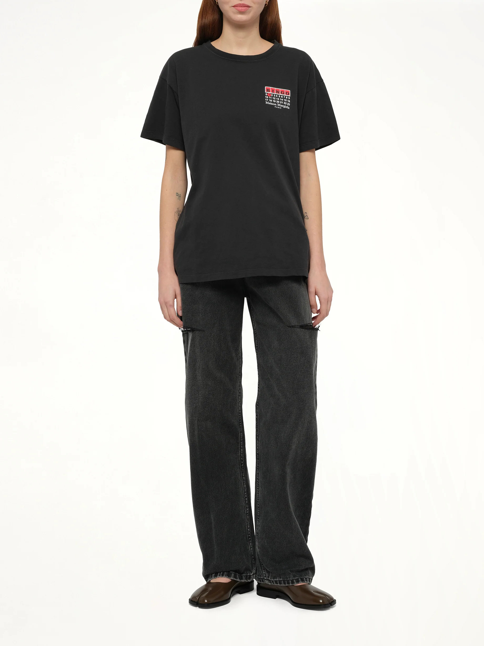 "Bingo" T-Shirt in Carbon - Image 4
